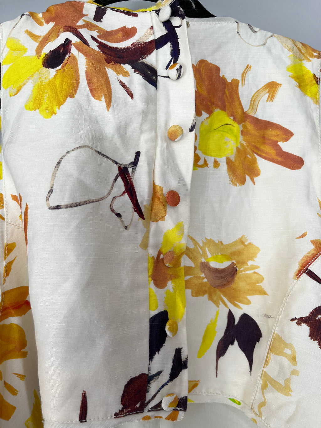 Aje. Tulip Cut Out Mini Dress in Pressed Sunflower RRP $475 - Image 4