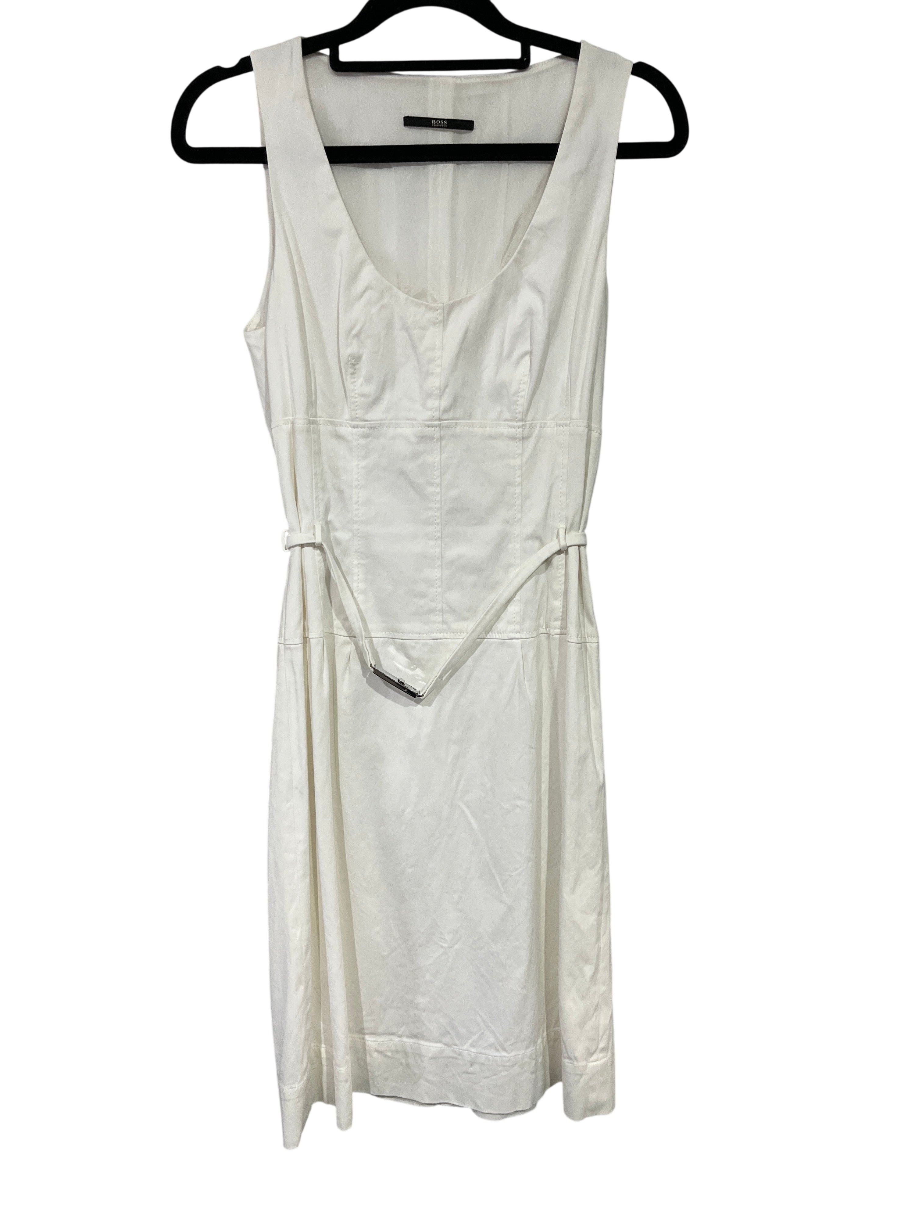 BOSS White Sleeveless Dress - Image 1