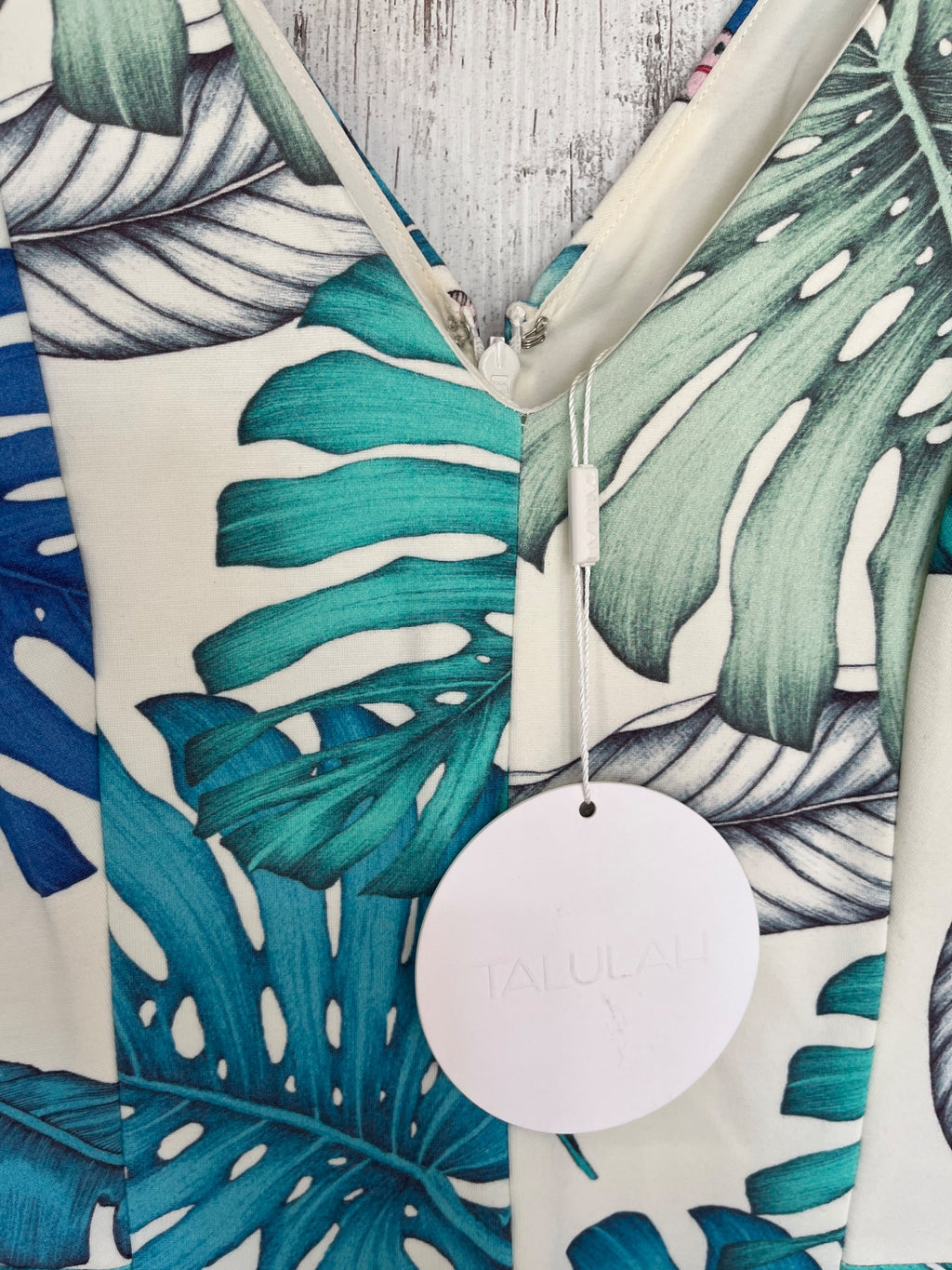 Talulah Tropical Leaf Print Midi Dress - Image 2