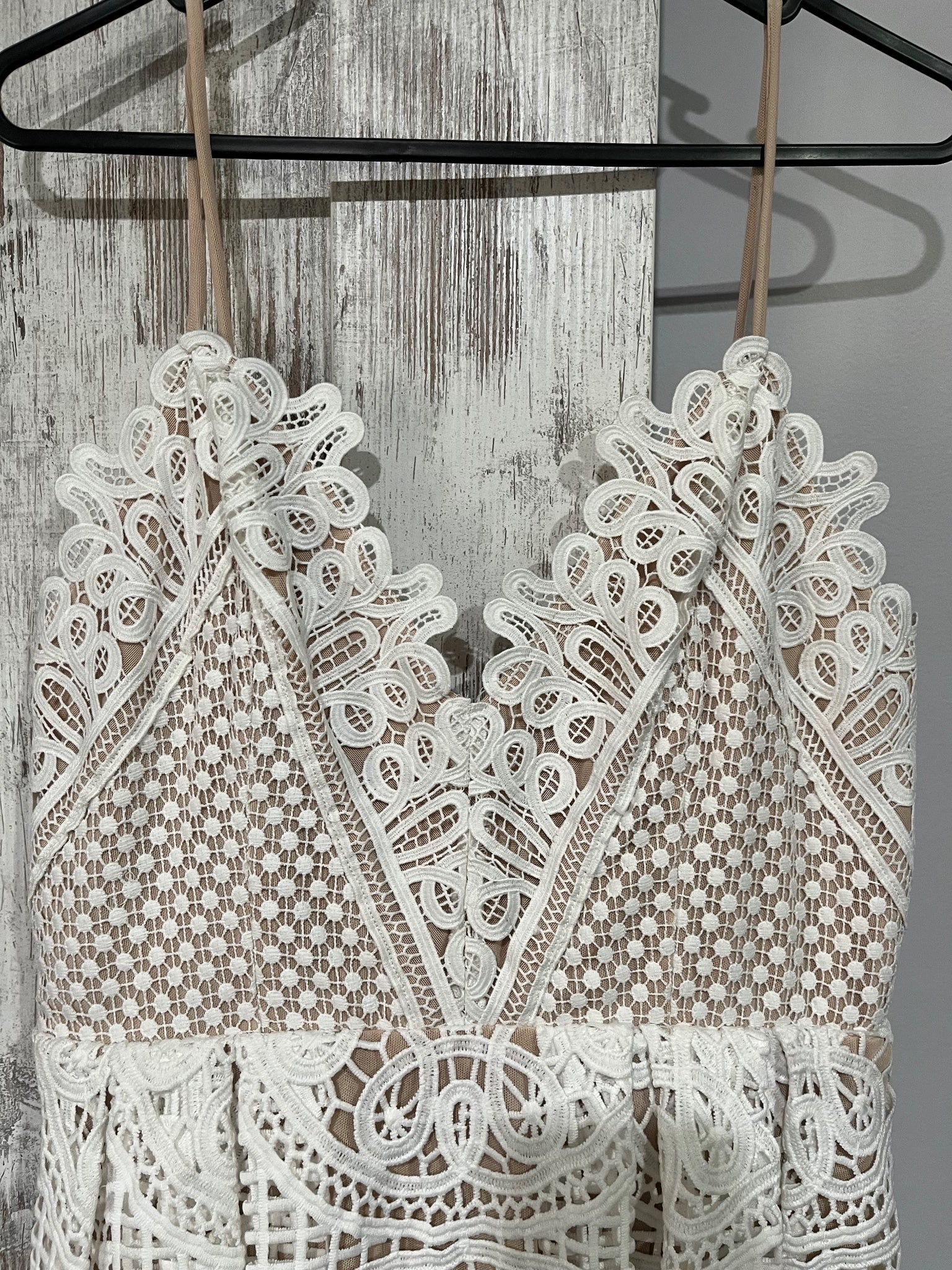 Seed Heritage White Lace Midi Dress Size 12 - Image 2
