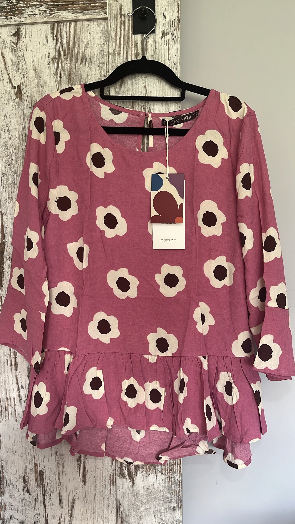 Mister Zimi Winter Celeste Top In Zinnia Floral Print Size 10 - Image 2