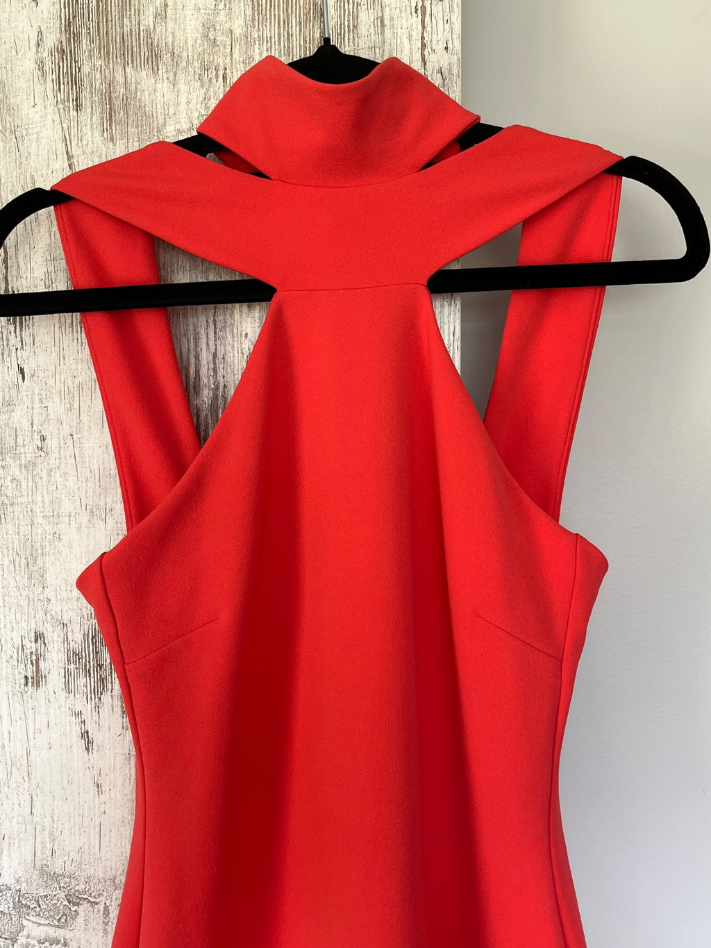 Nookie Red High Neck Cutout Maxi Dress Size 8 - Image 2
