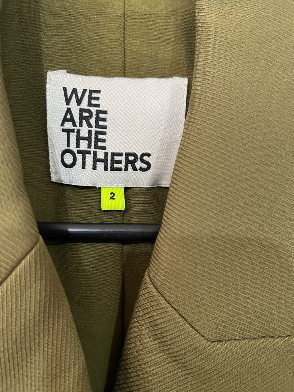 We Are The Others Olive Green Double Breasted Skull Button Blazer - Image 2