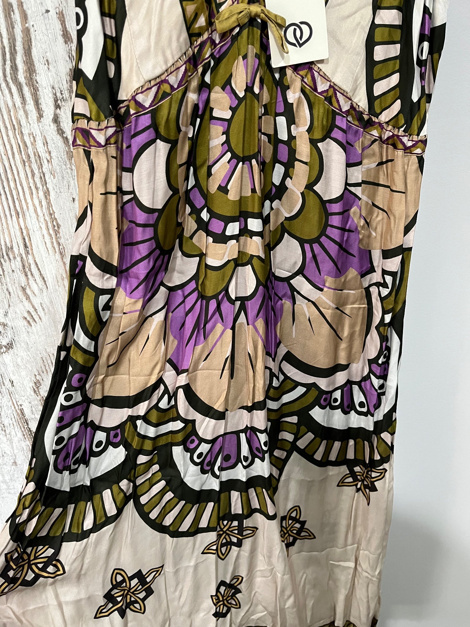 Ana Alcazar Boho Mandala Print Silk Blend Maxi Dress RRP $560 - Image 2
