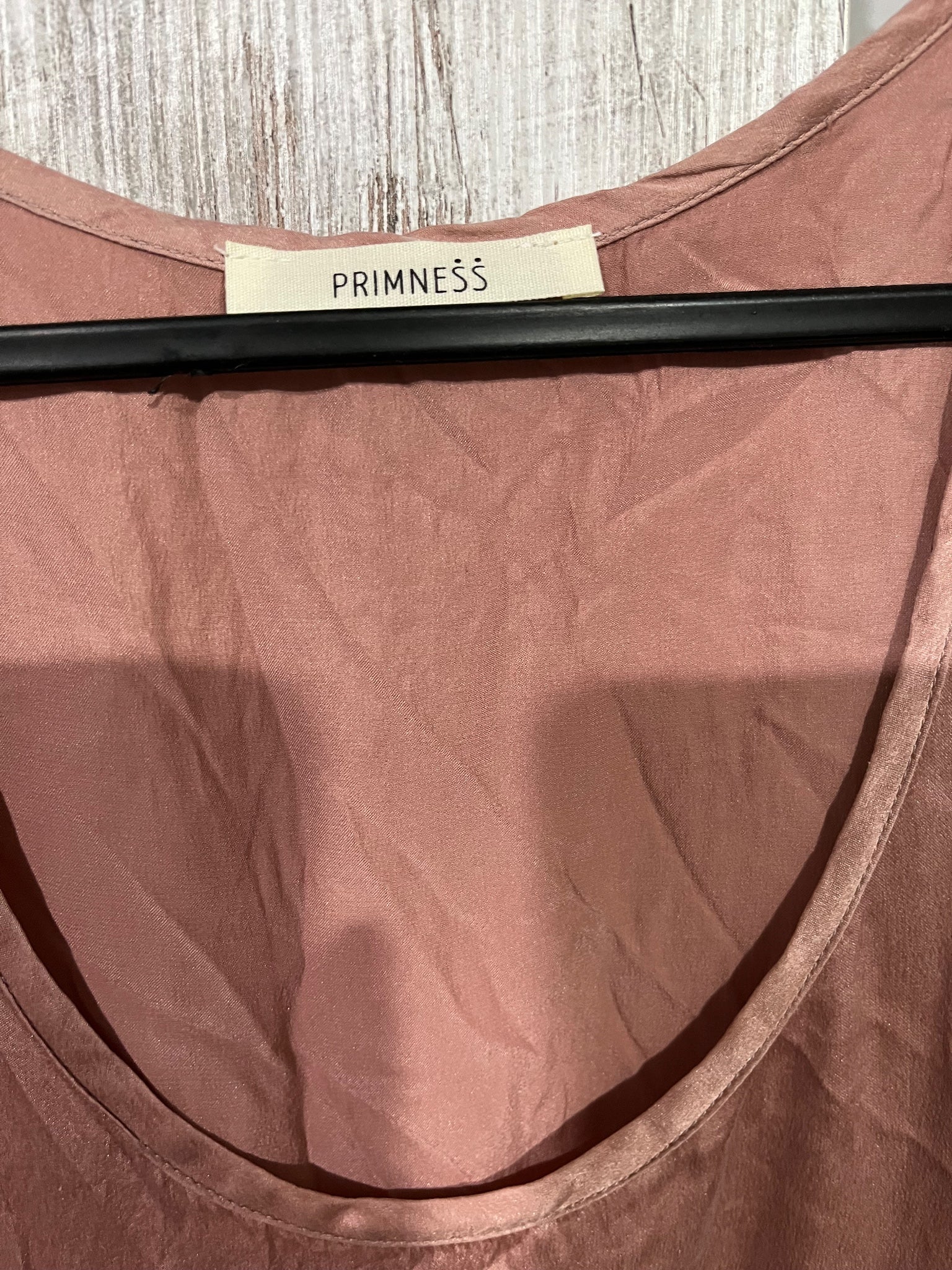 Primness 100% Silk Dusty Rose Tank Top - Image 2