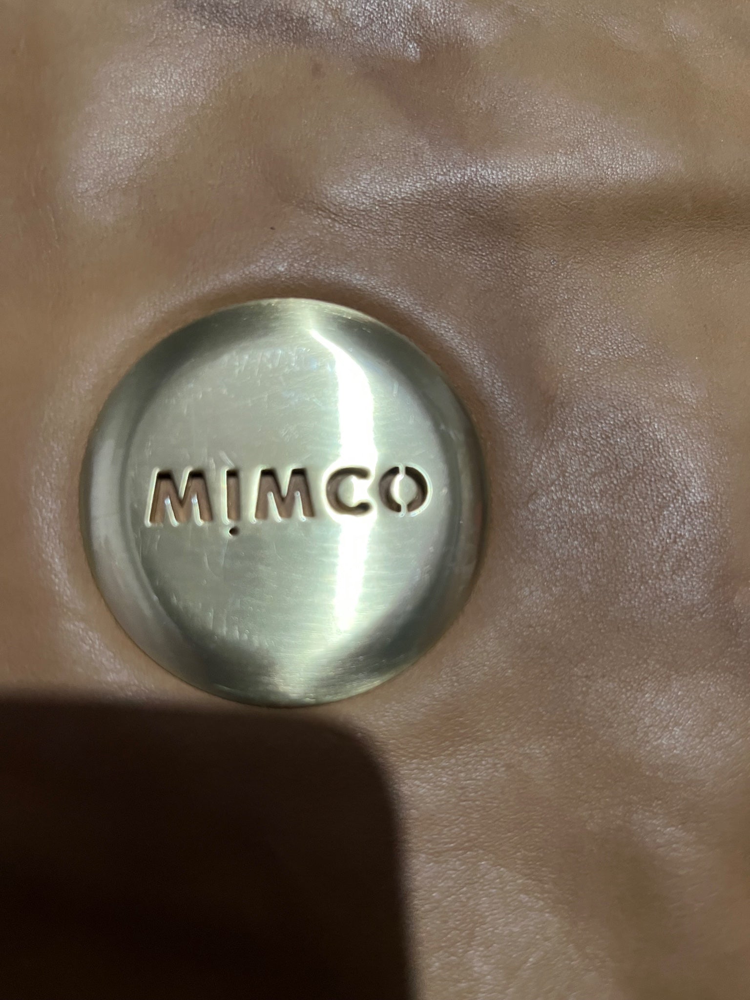 Mimco Tan Leather Wristlet Pouch - Image 2