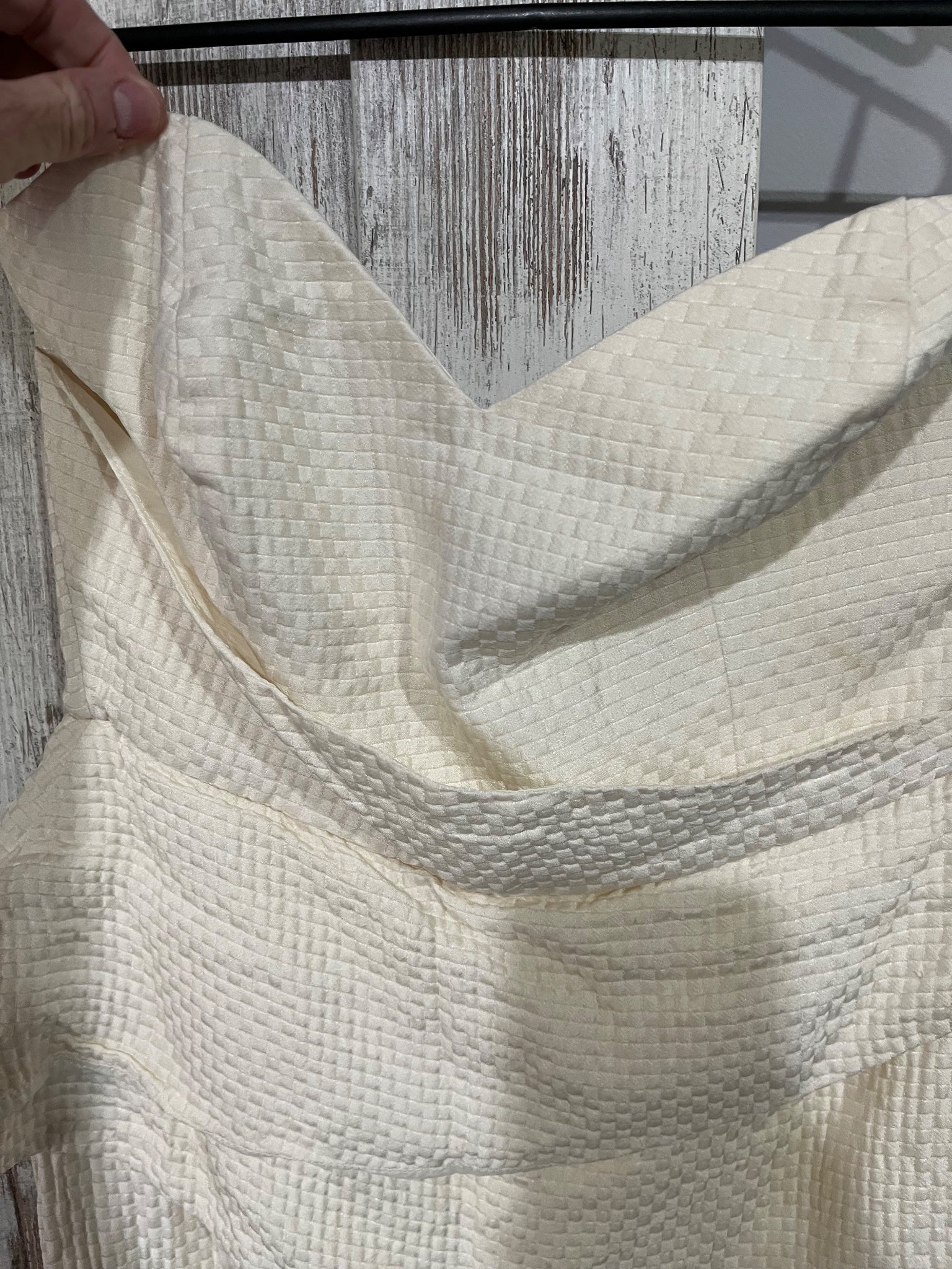 Zimmermann Strapless Textured Peplum Mini Dress Cream Size 3 - Image 2