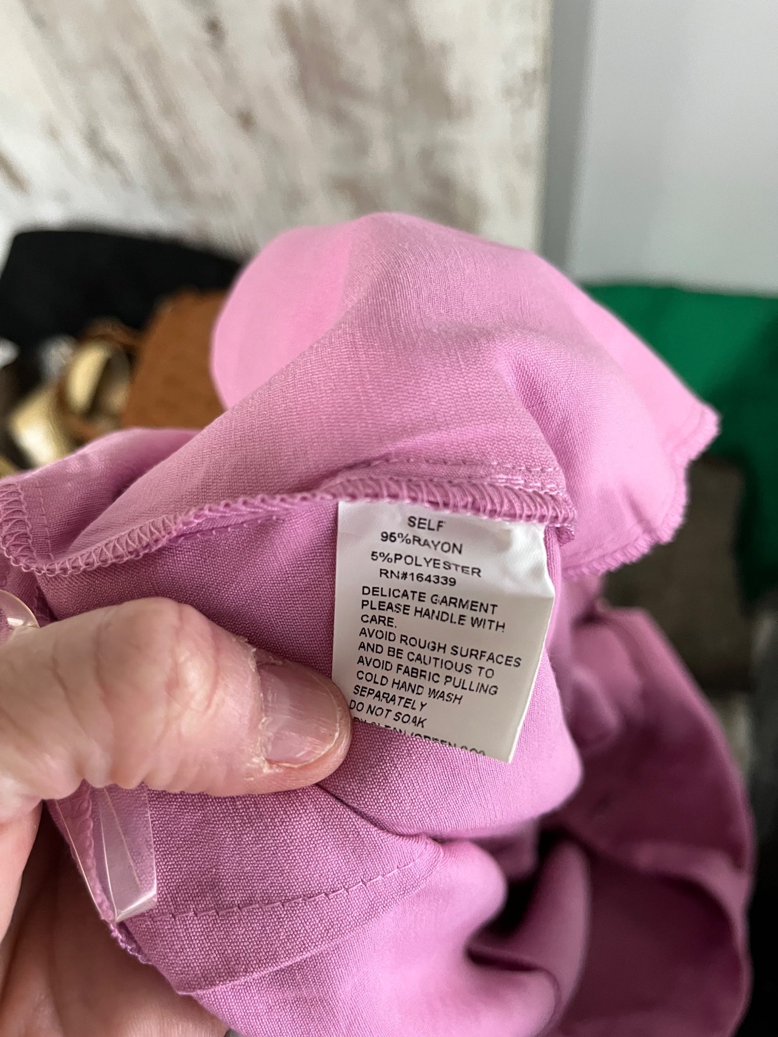 SNDYS.. The Label Pink Pleated Trousers Size 12 - Image 2