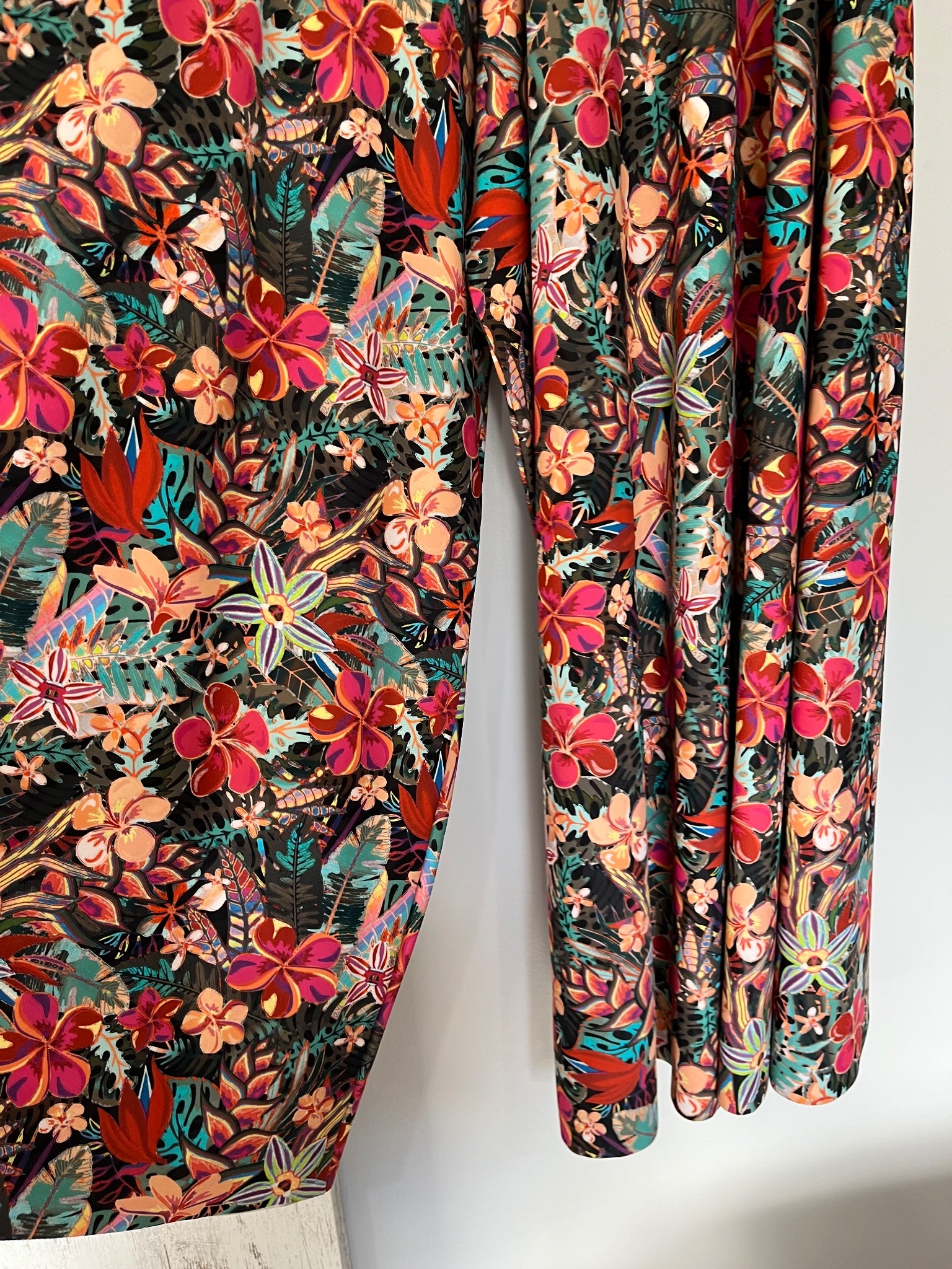 Exoticathletica Women's Floral Print Wide Leg Palazzo Pants Size Medium - Image 2