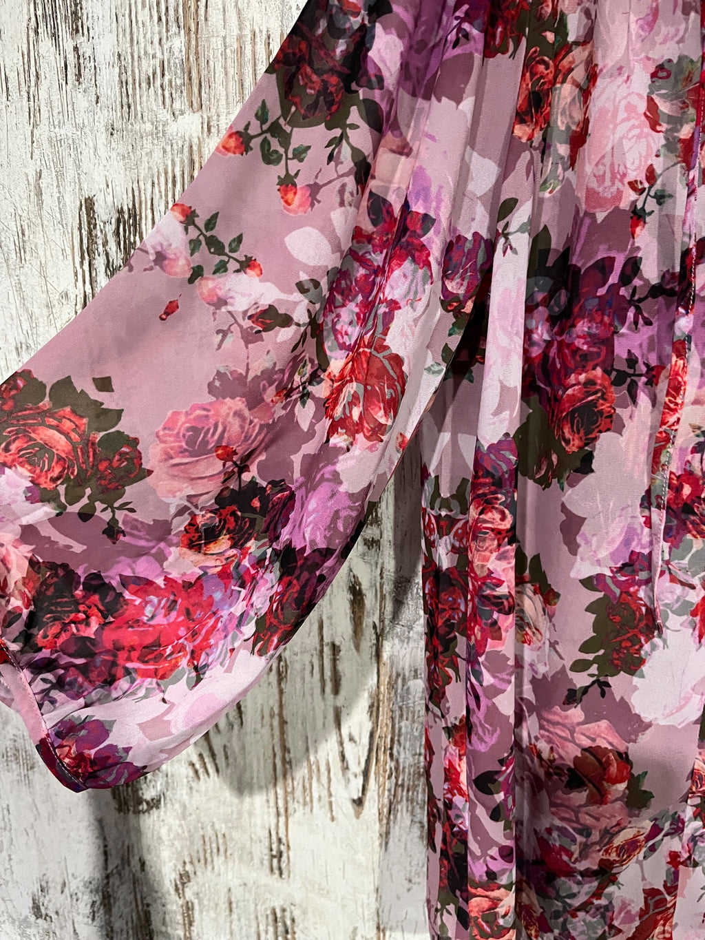 Postie Floral Print Sheer Blouse Size 6 - Image 2