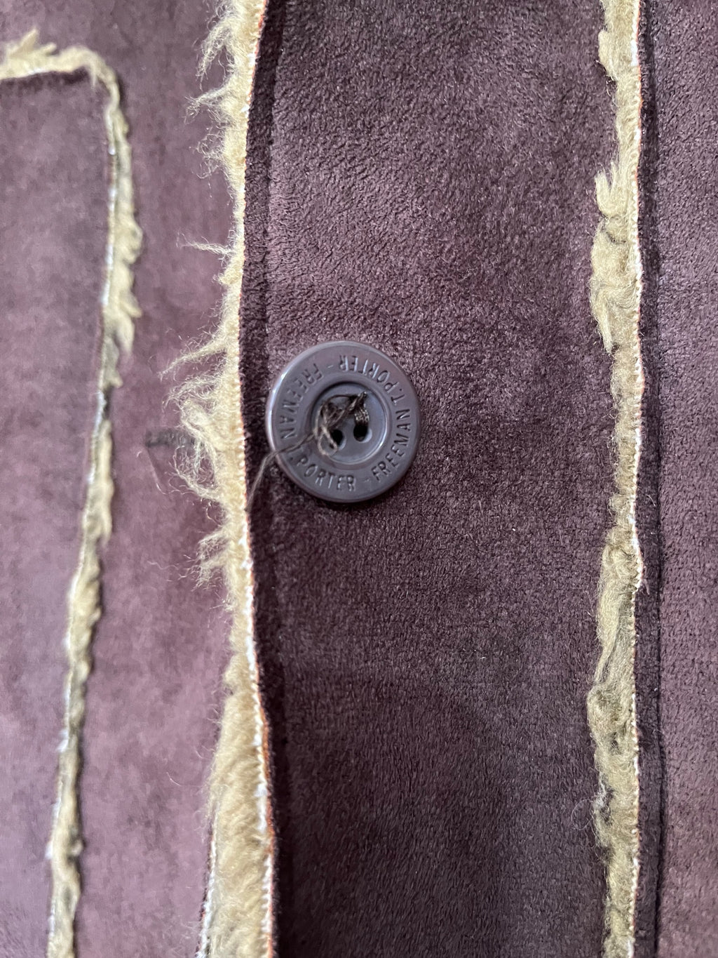 FREEMAN T.PORTER Vintage Faux Suede Shearling Lined Jacket - Image 2