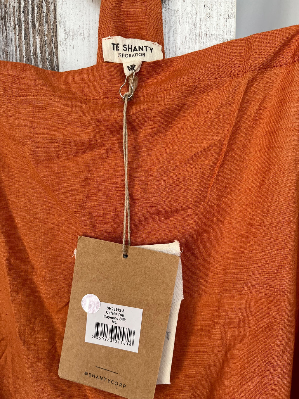 The Shanty Corporation Cefalu Top Cayenne Silk Size ML RRP $169.95 - Image 2