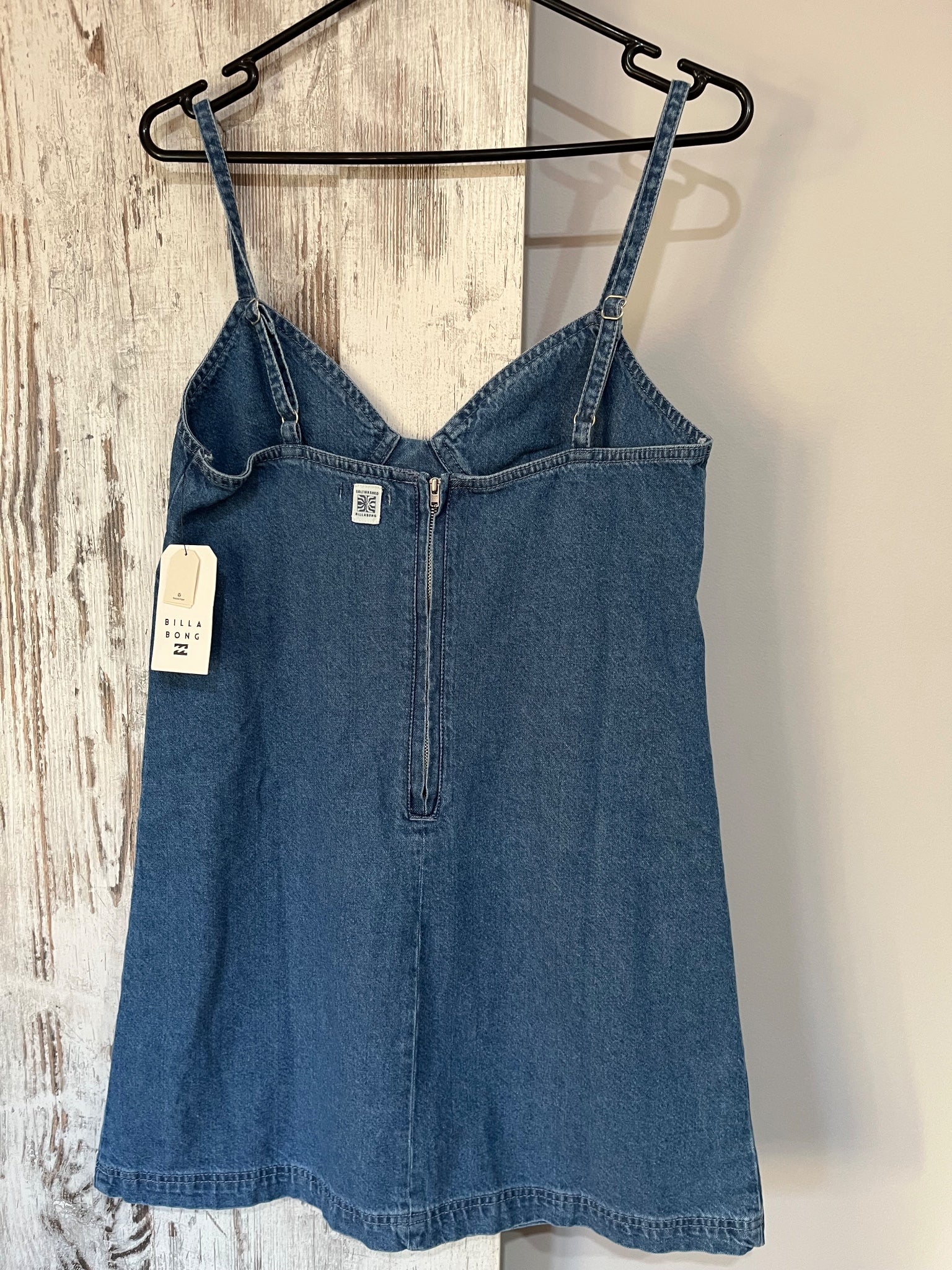 Billabong Indigo Skies Denim Cami Mini Dress Size 12 RRP $100 - Image 2