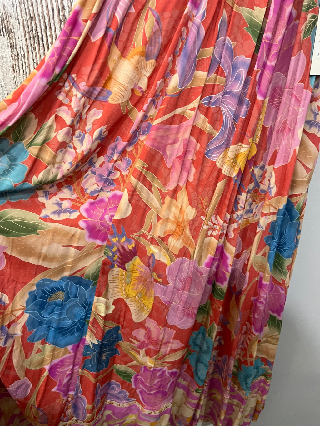 SPELL Painter's Garden Strappy Maxi Dress Crimson 3XL - Image 2