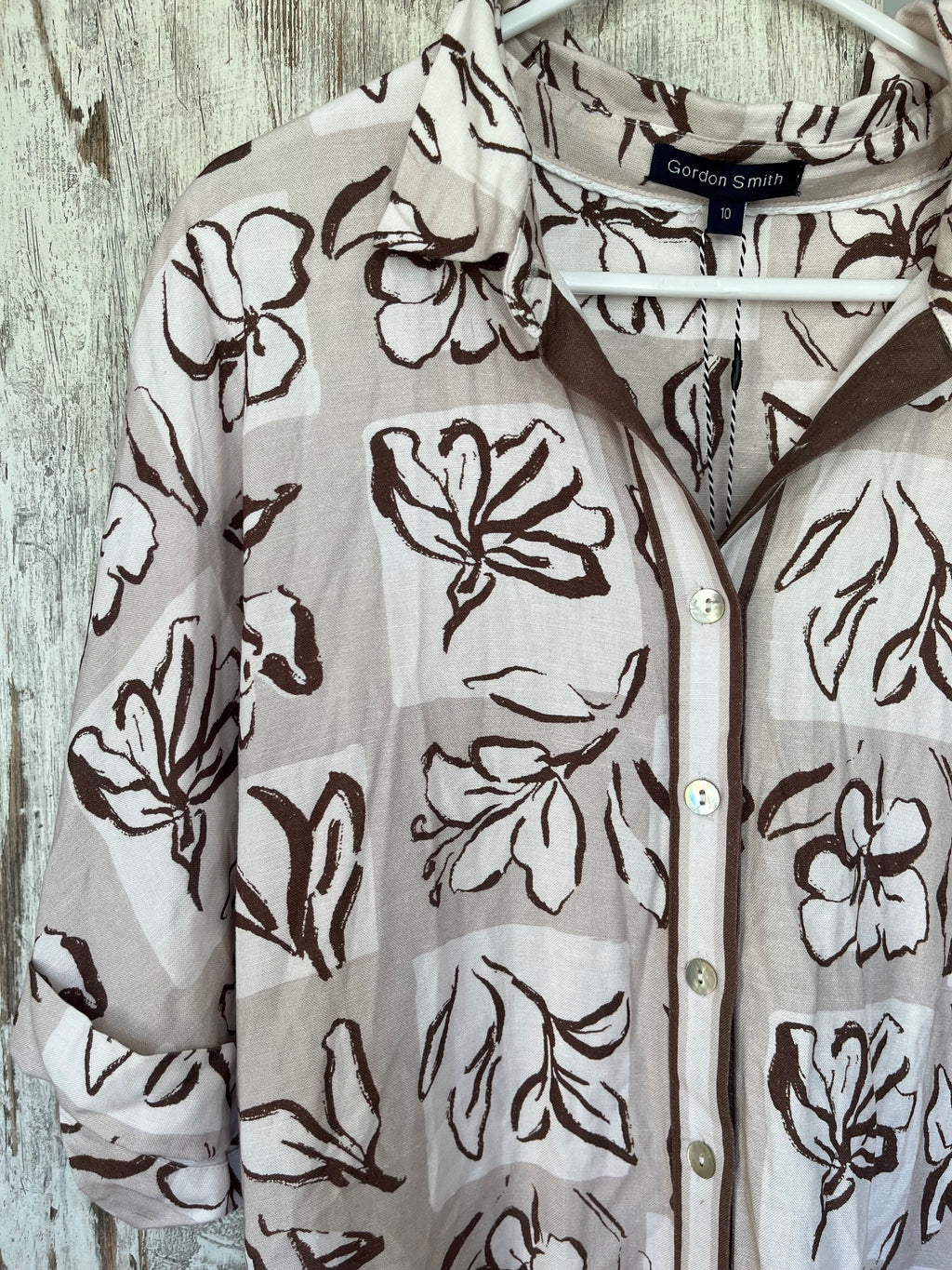 Gordon Smith Floral Print Button-Down Shirt Dress - Image 2