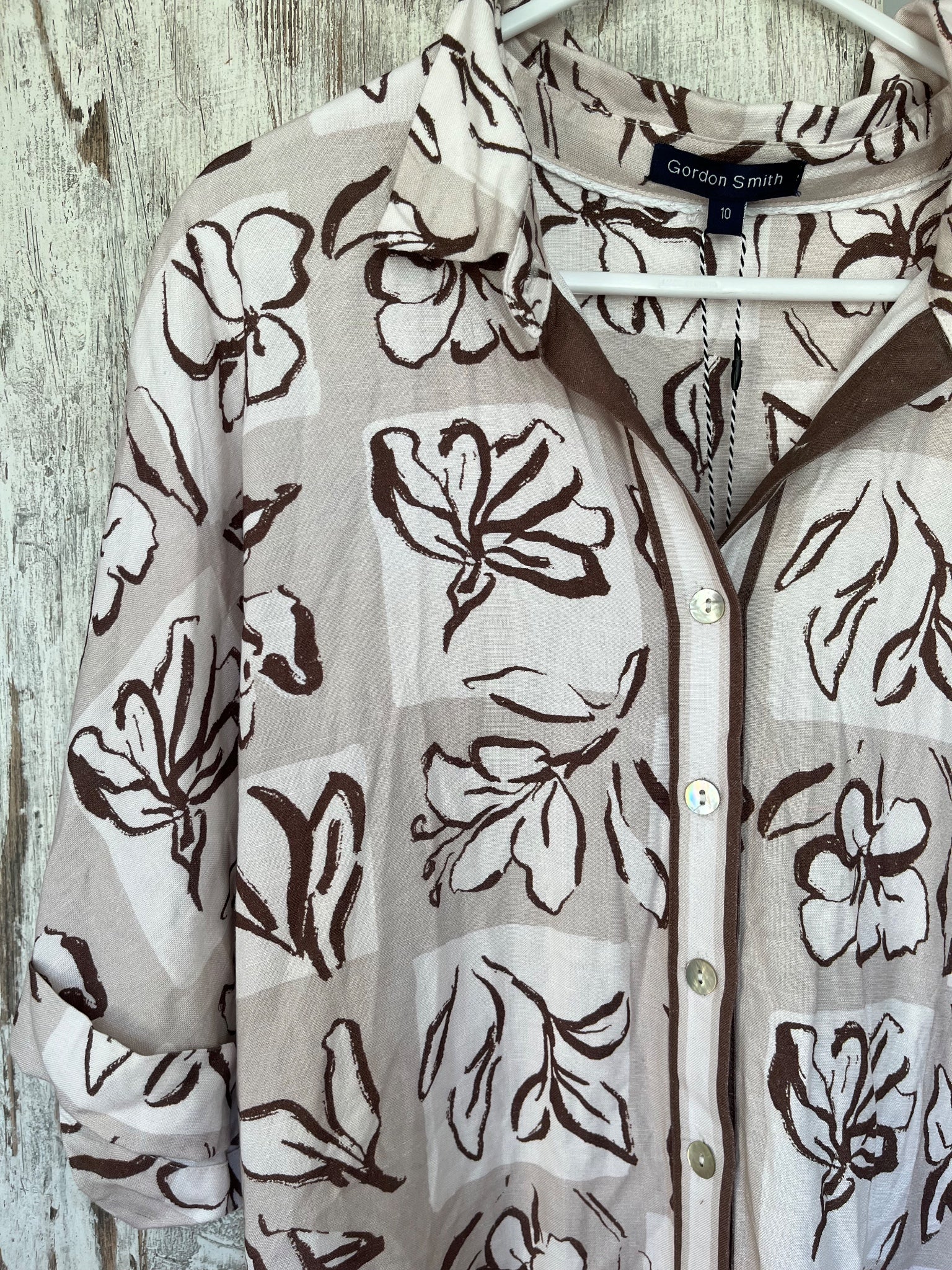 Gordon Smith Floral Print Button-Down Shirt Dress - Image 2