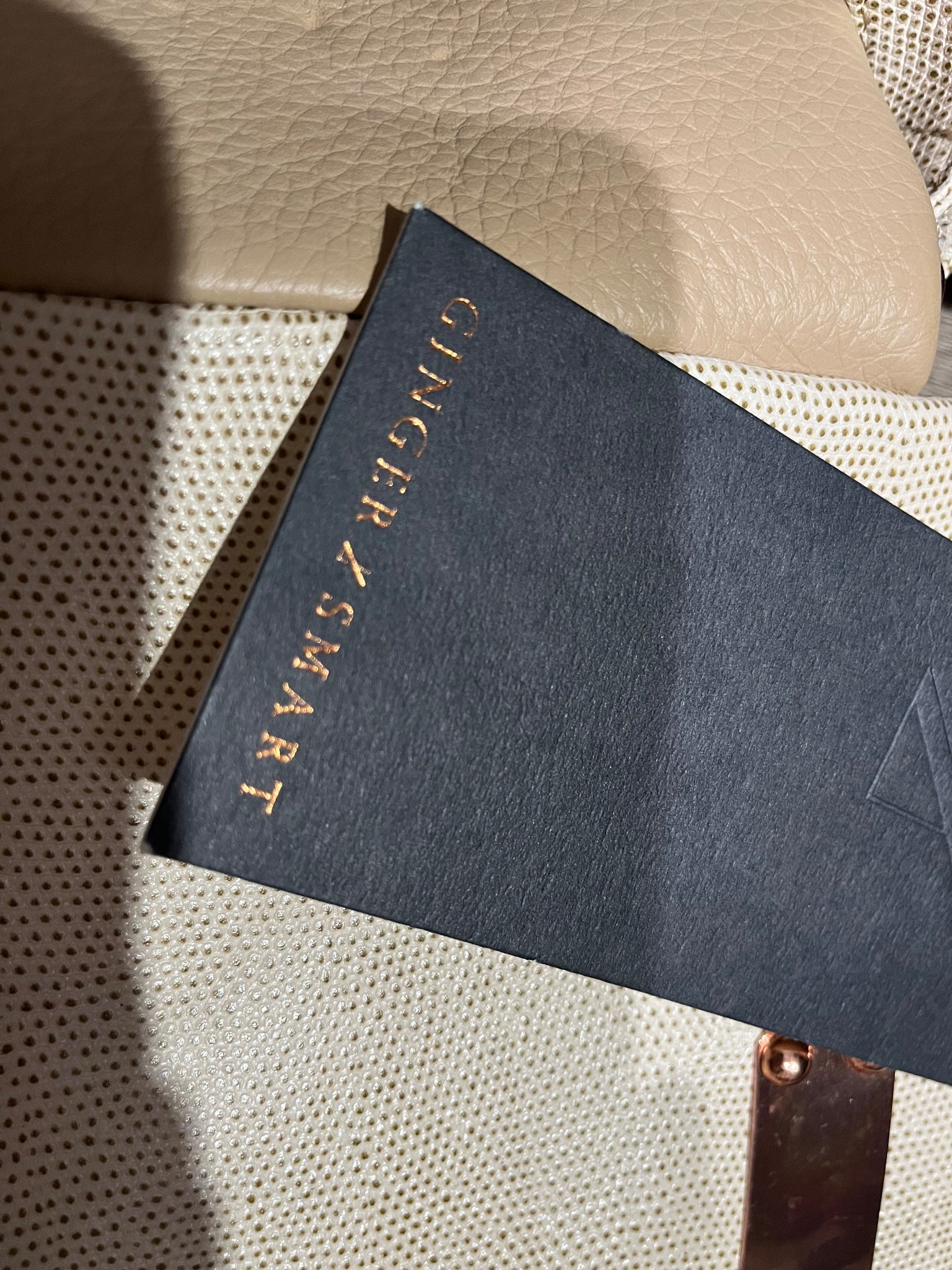 Ginger & Smart Textured Leather Tote Bag With Rose Gold Hardware - Image 2