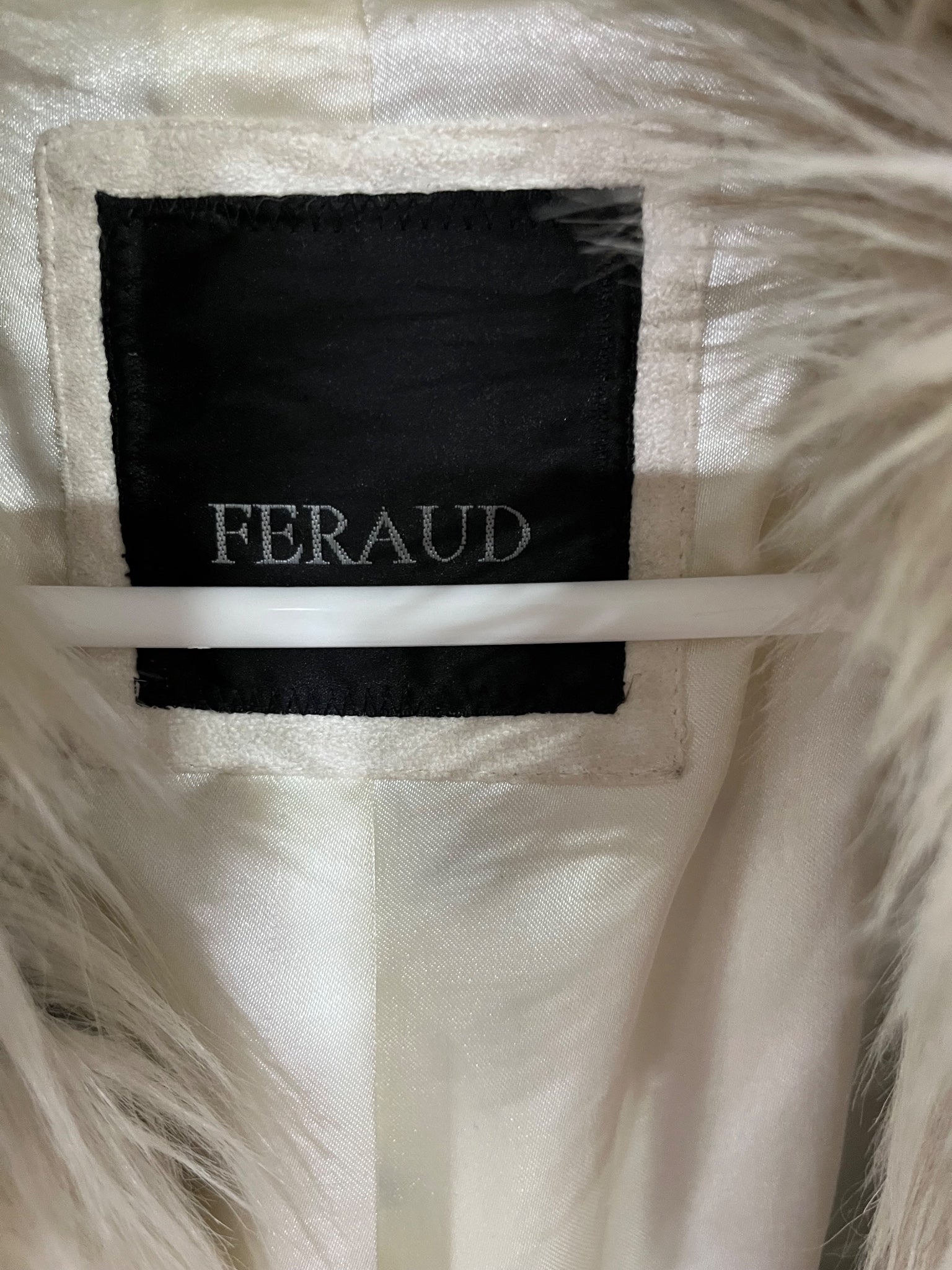 Vintage Feraud Faux Fur Spotted Coat - Image 2
