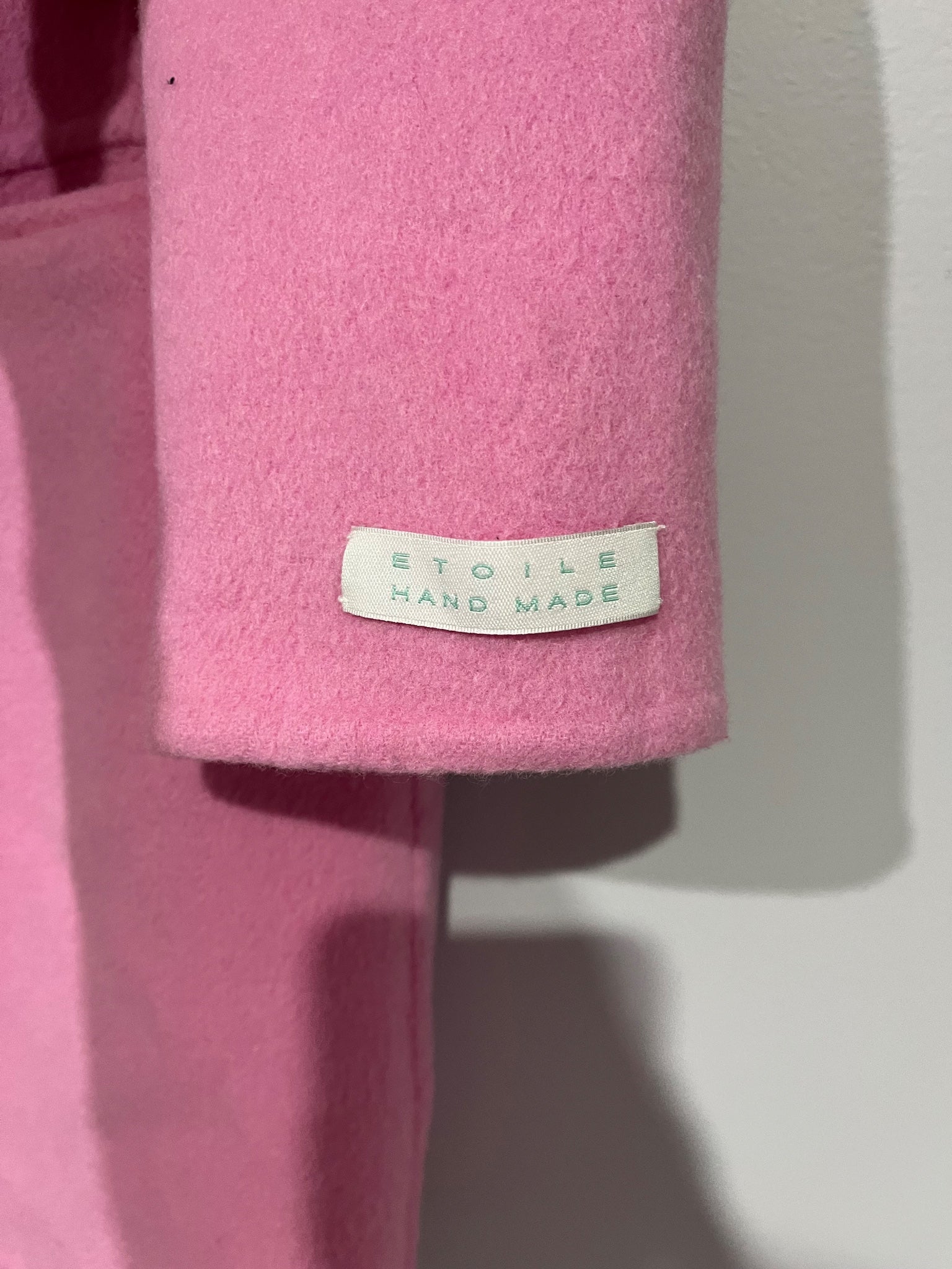 CANDY CRUSH Pink Wool Blend Hand Made Coat - Image 2