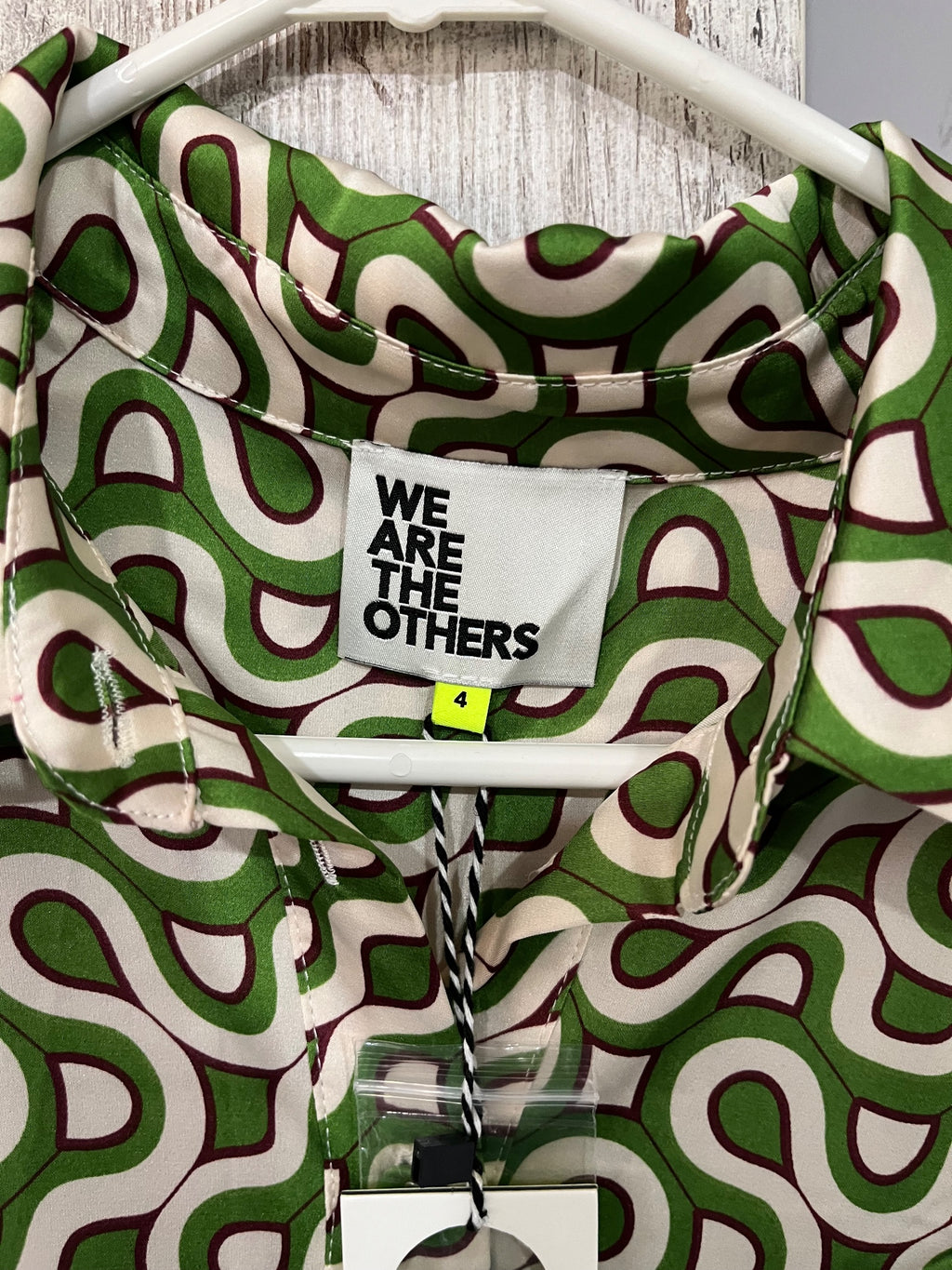 We Are The Others Tania Geometric Print Short Sleeve Shirt - Image 2