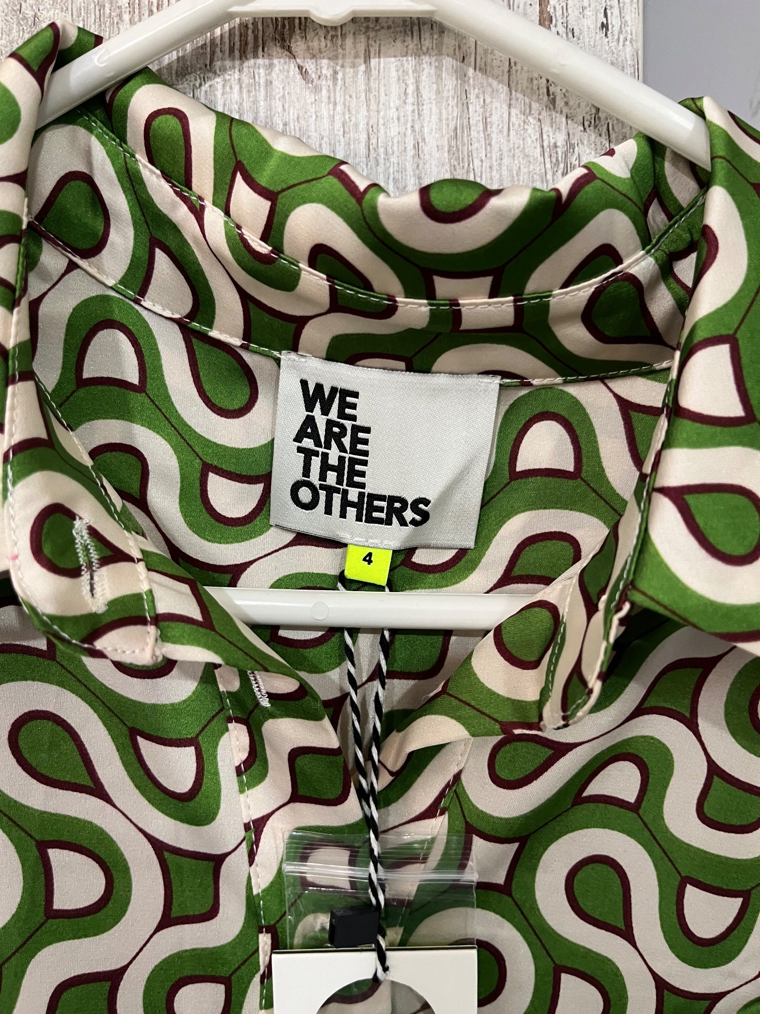 We Are The Others Tania Geometric Print Short Sleeve Shirt - Image 2