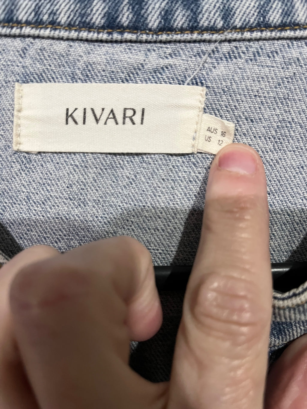 Kivari Acid Wash Denim Zip-Up Belted Dress - Image 2