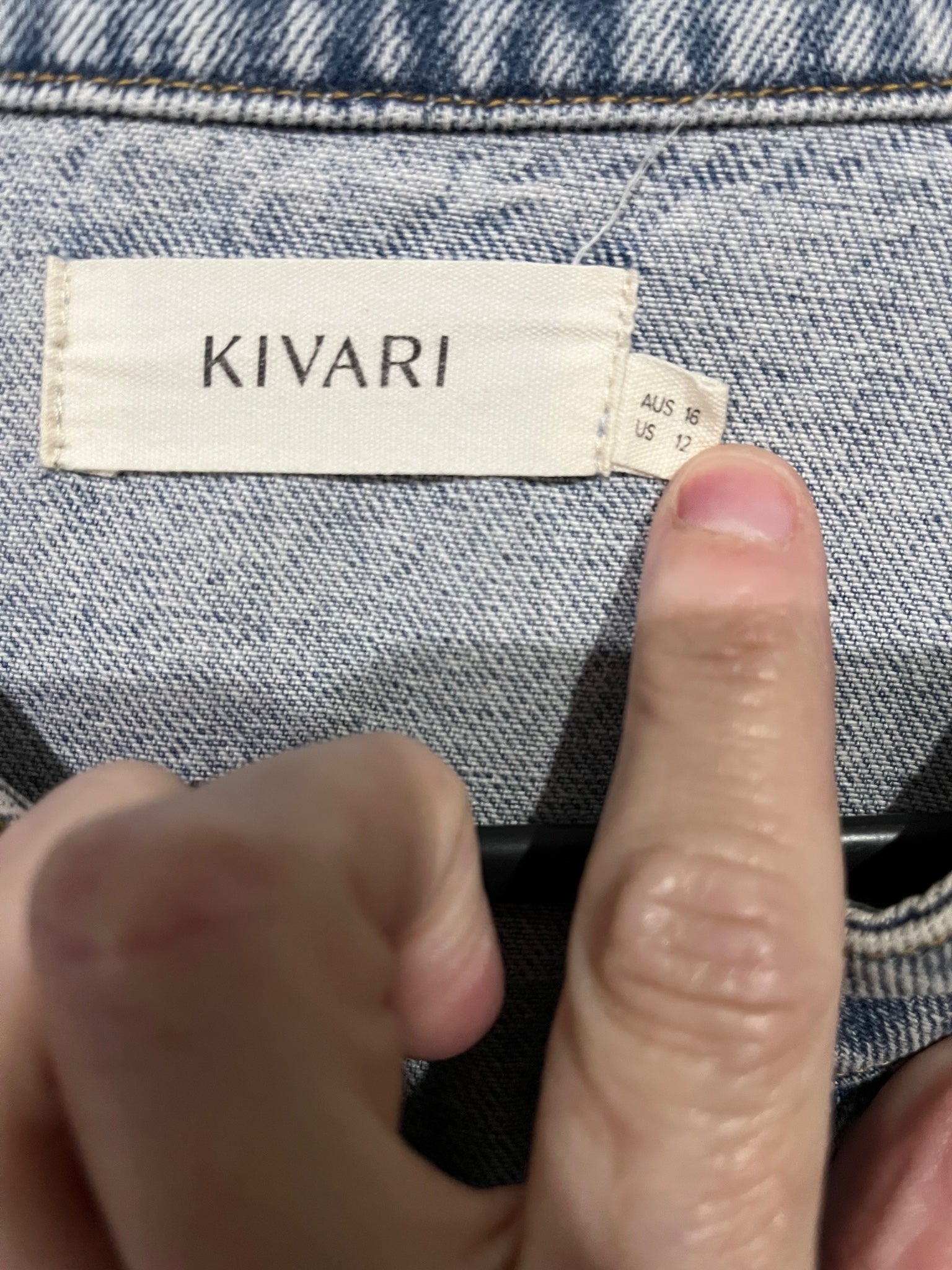 Kivari Acid Wash Denim Zip-Up Belted Dress - Image 2