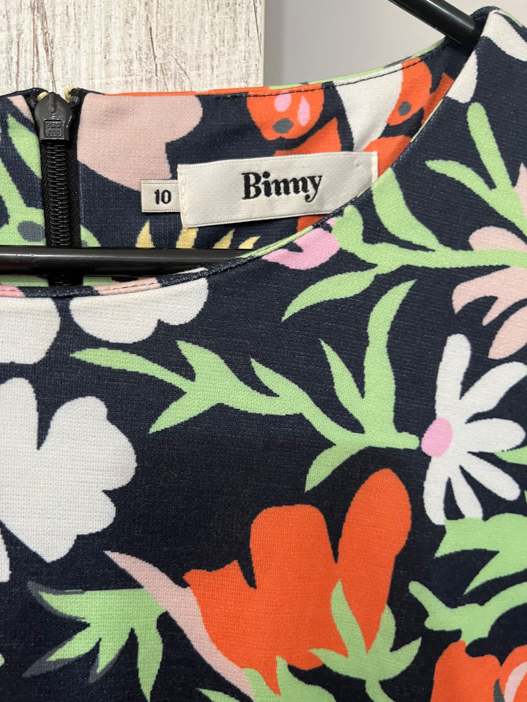 Binny Floral Print Bell Sleeve Dress Size 10 - Image 2