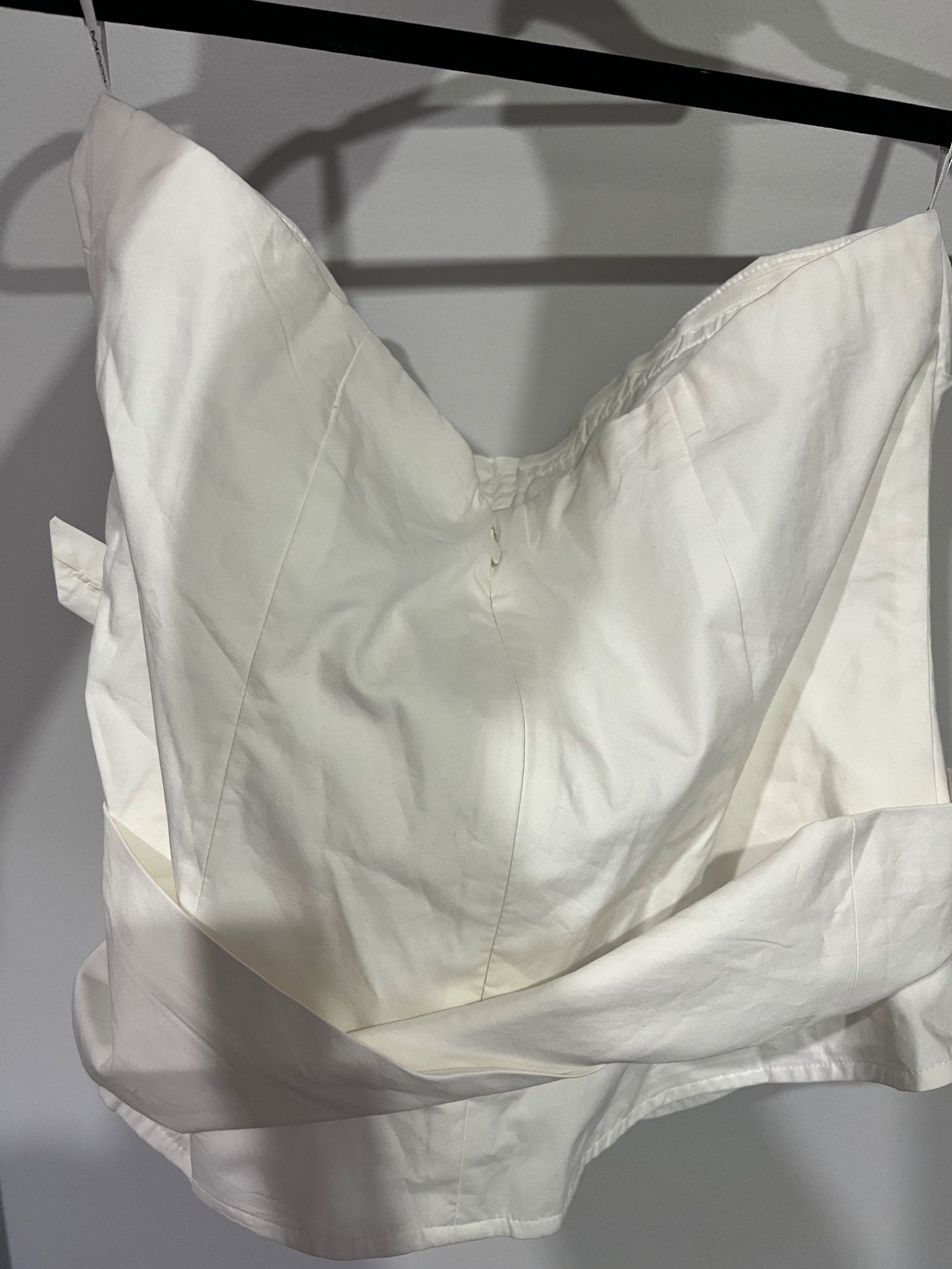 Kookai White Freddy Strapless Corset Top AU 10 - Image 3