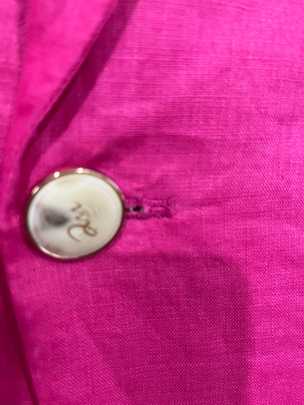 We Are The Others Hot Pink Linen Blend Blazer - Image 2
