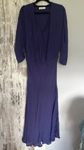 Jac Cadeaux Purple Wrap Style Midi Dress Size M - Image 2