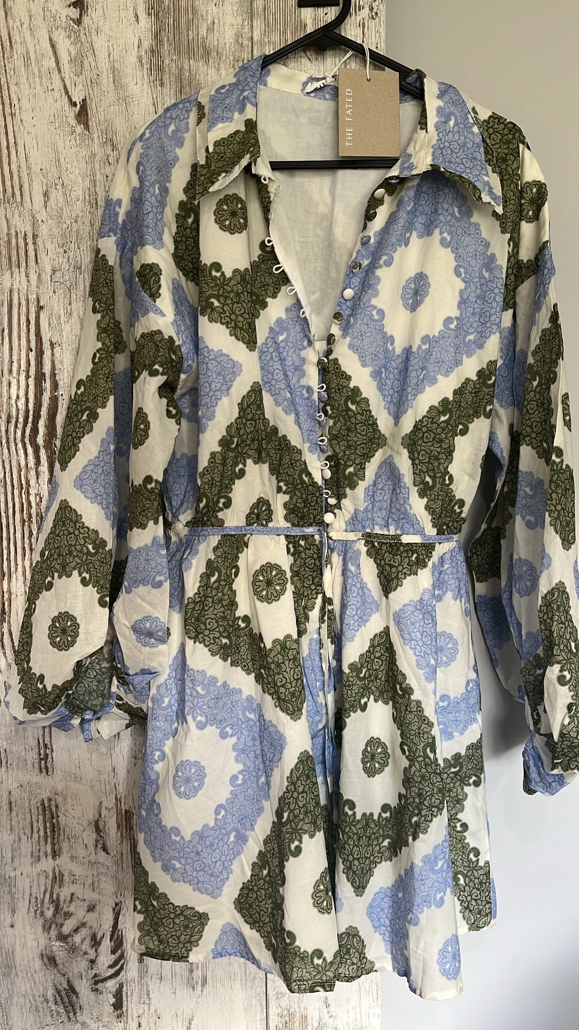 The Fated Floral Print Button-Down Dress Size 8 - Image 2