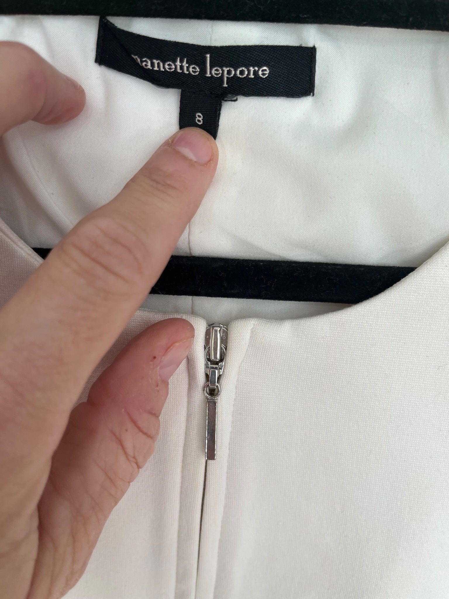 Nanette Lepore Cream Sleeveless Zip-Front A-Line Dress $600 - Image 2