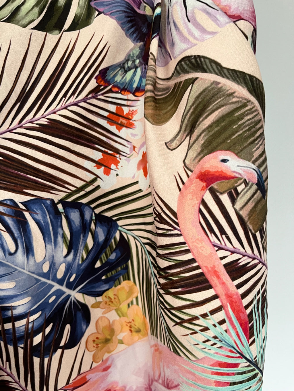 Portmans Tropical Flamingo Print Drawstring Shorts Size 12 - Image 2