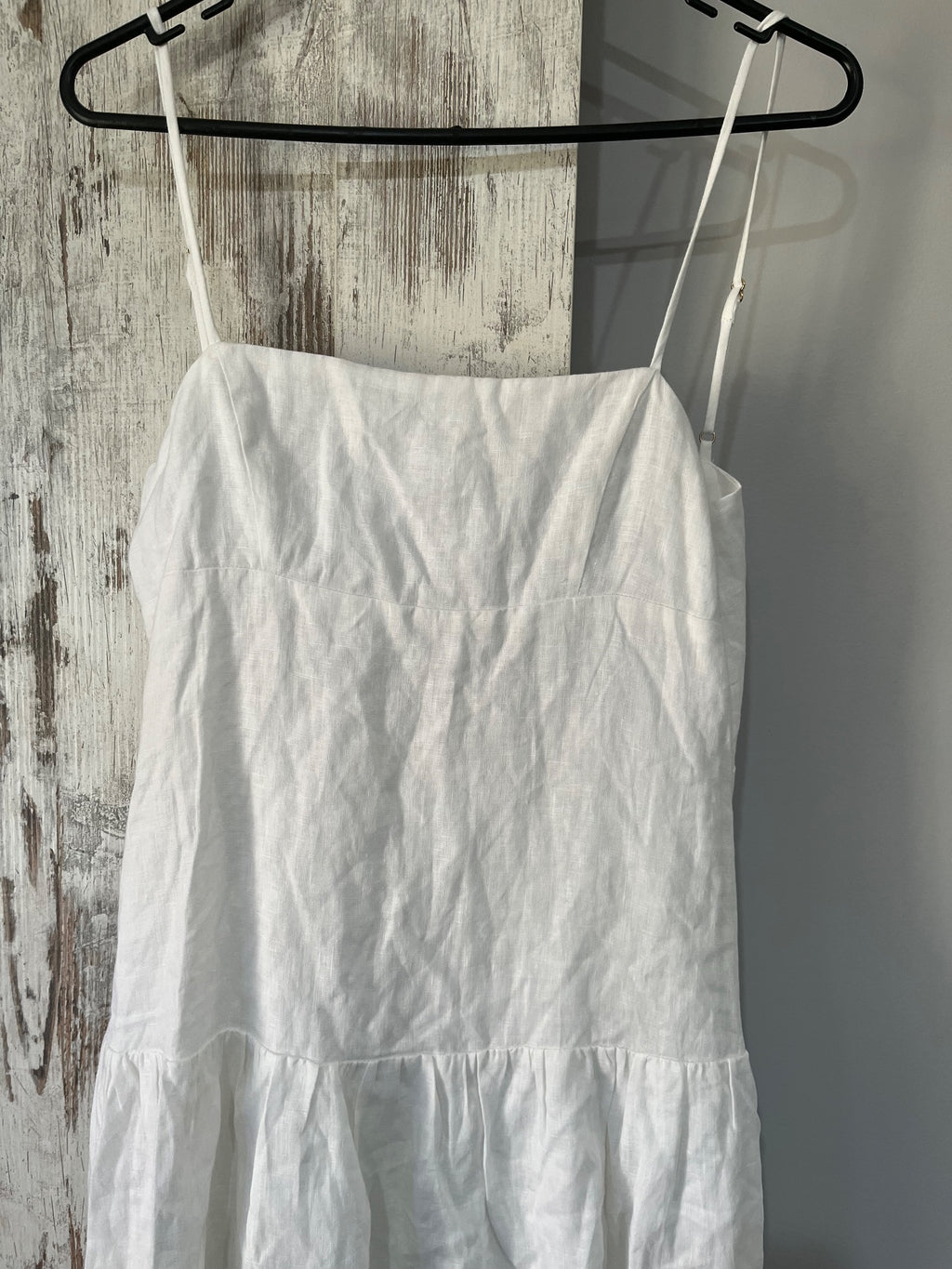 DISSH White Linen Blend Midi Cami Dress 10 - Image 2
