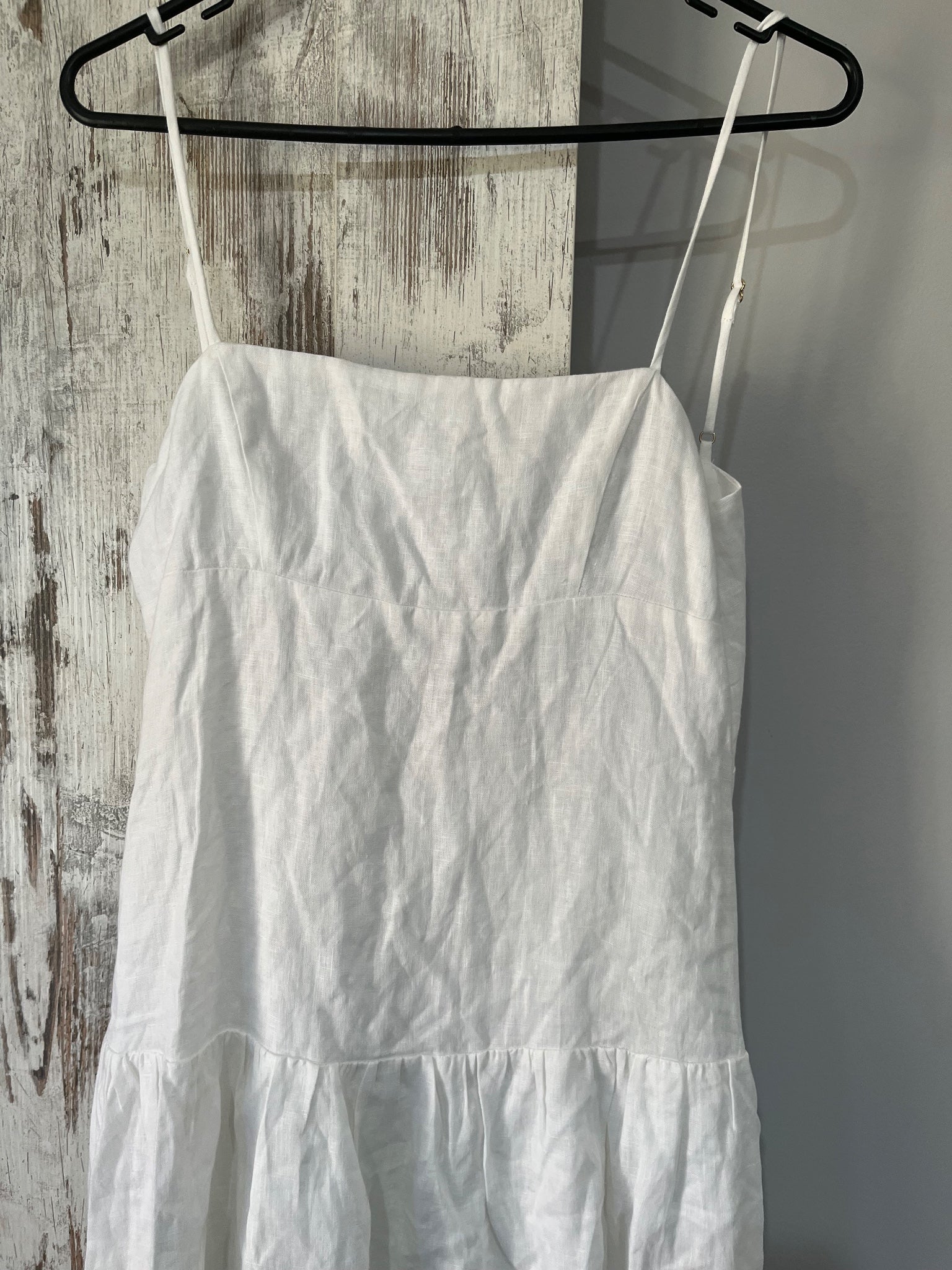 DISSH White Linen Blend Midi Cami Dress 10 - Image 2