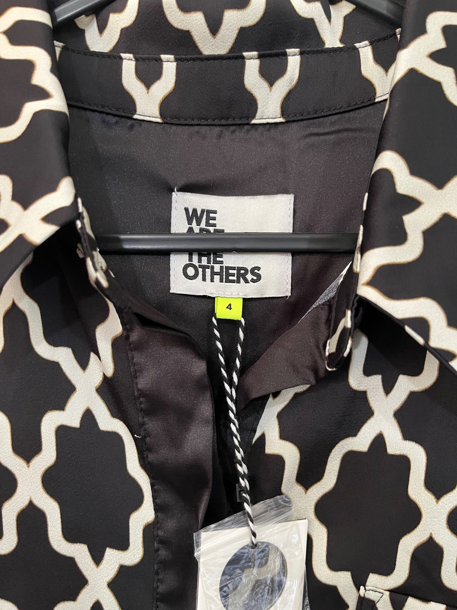 We Are The Others Black & White Geometric Print Shirt - Image 2
