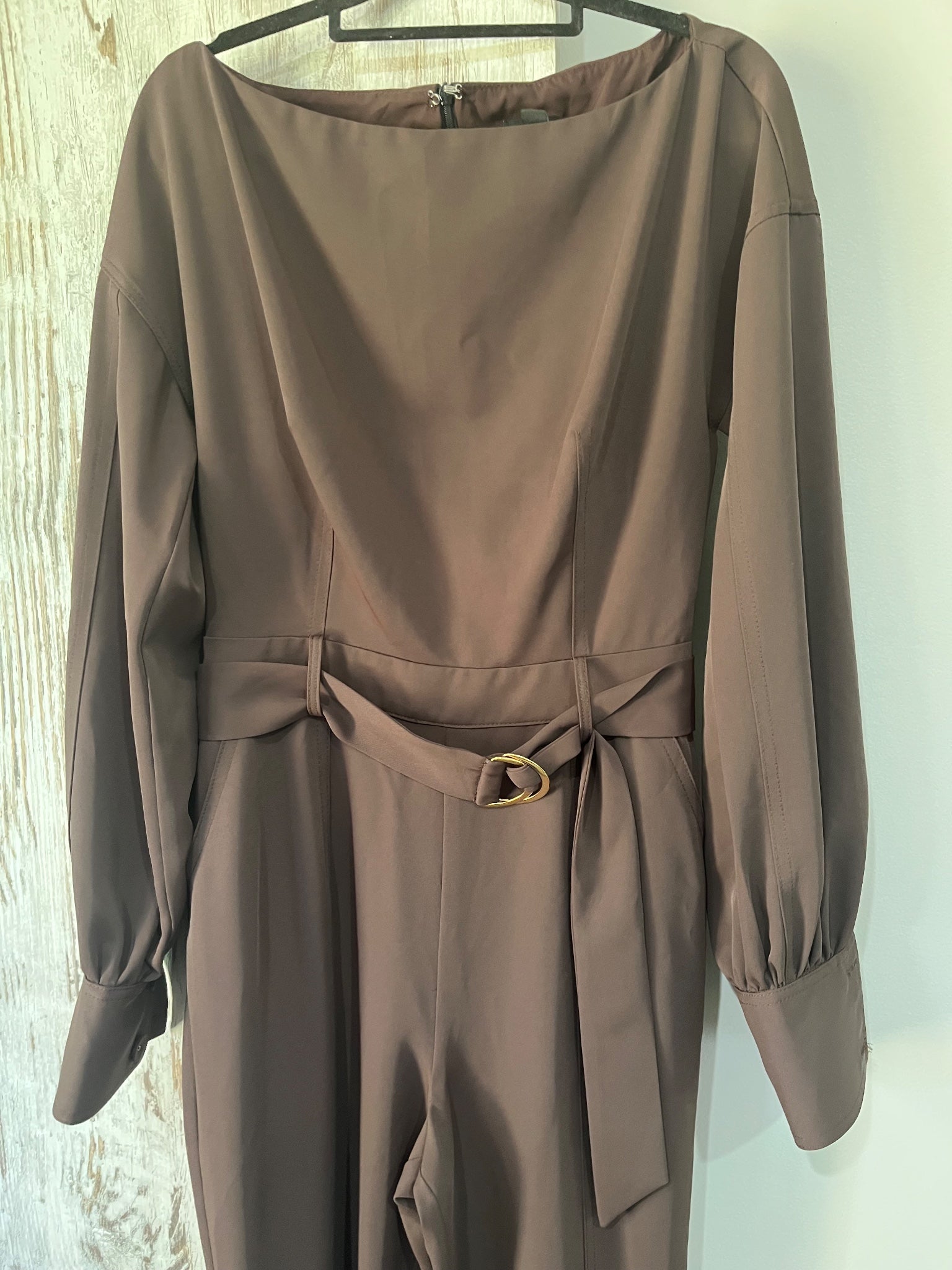 Willa Brown Long Sleeve Belted Jumpsuit RRP $350 - Image 2