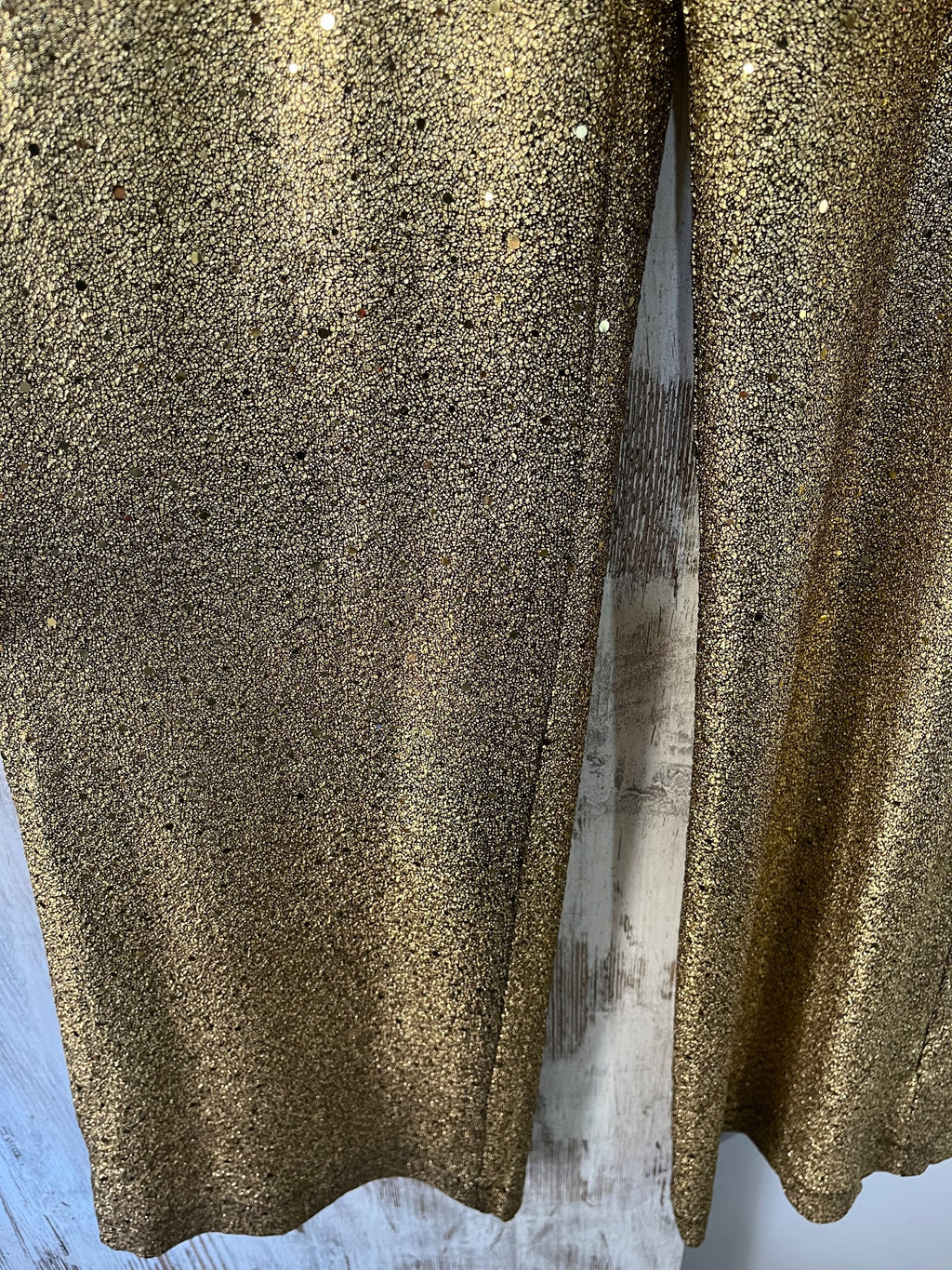 We Are The Others Gold Sequin Wide Leg Trousers 8-10 - Image 2
