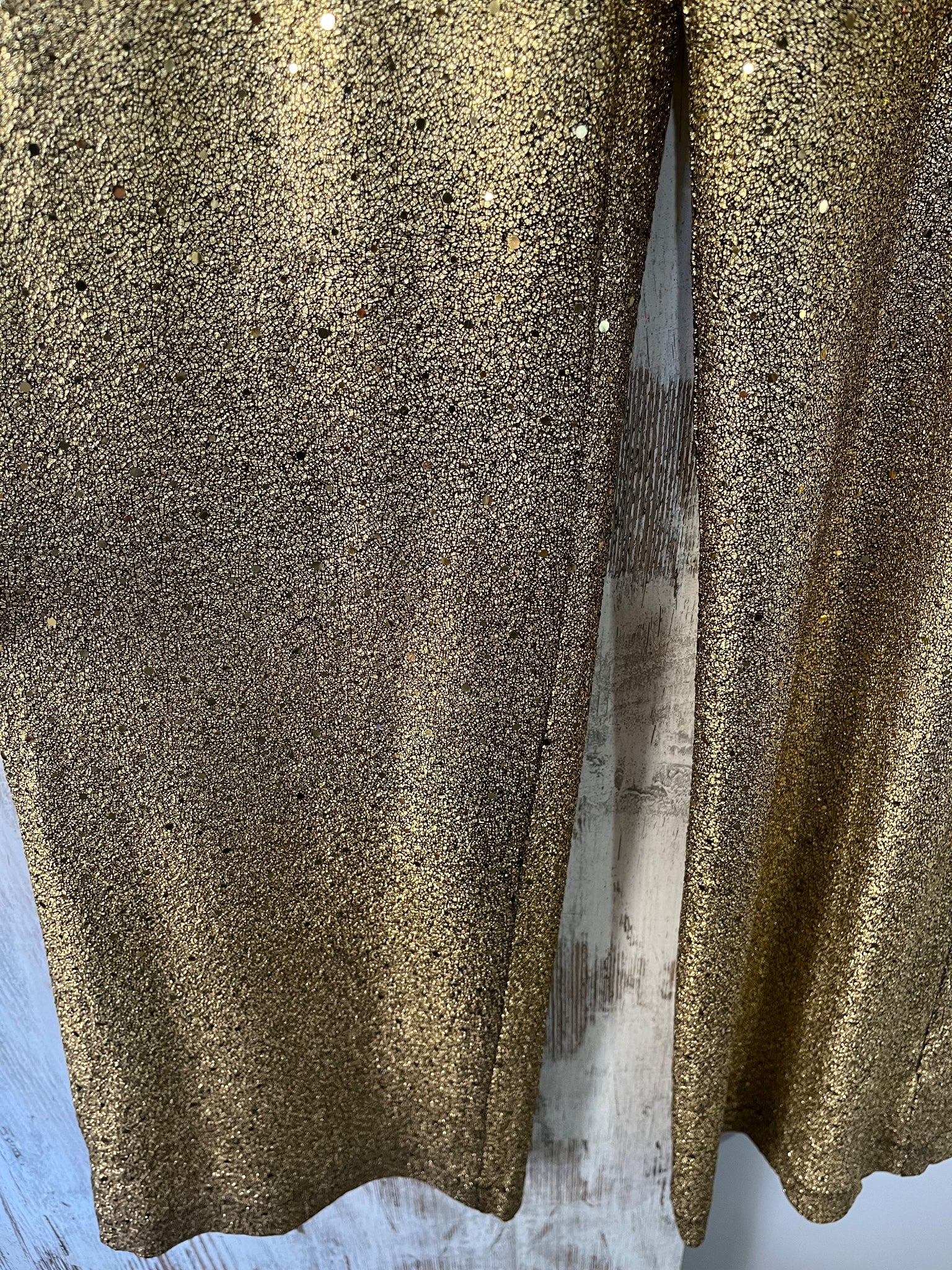We Are The Others Gold Sequin Wide Leg Trousers 8-10 - Image 2