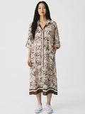 Gordon Smith Floral Print Button-Down Shirt Dress