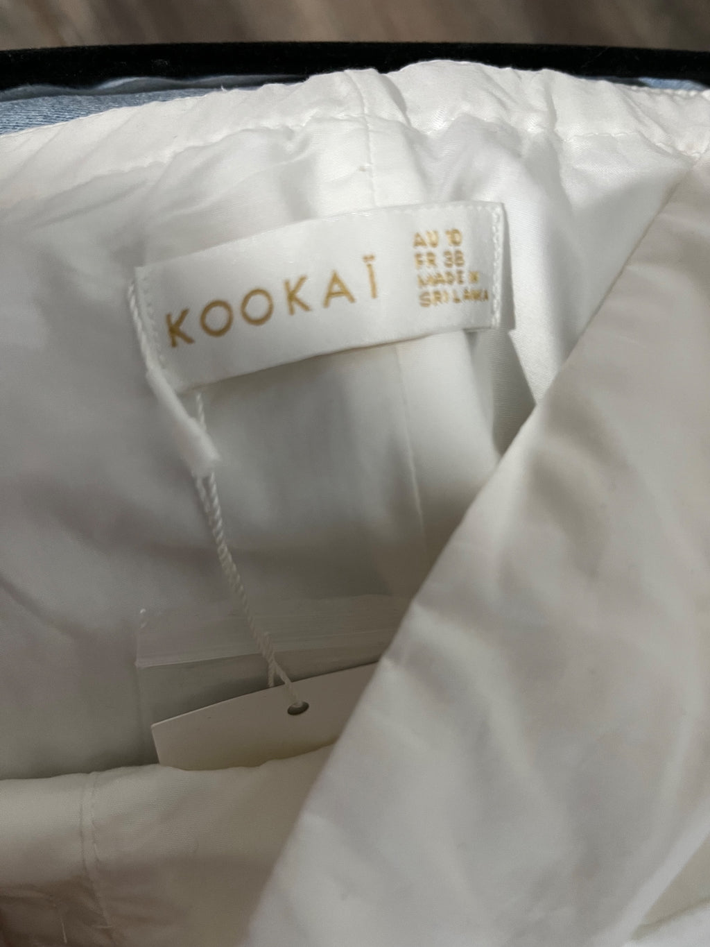 Kookai White Freddy Strapless Corset Top AU 10 - Image 4