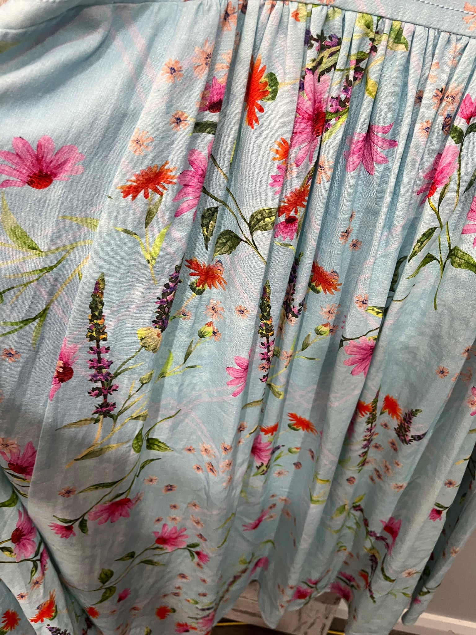 LA MAISE STUDIO Diana Maxi Dress in Delicate Floral Size XL New - Image 3