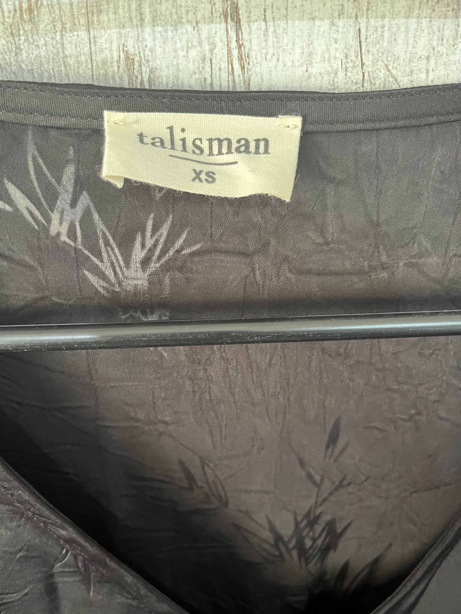 Talisman Black Floral Jacquard Long Sleeve Midi Dress - Image 3