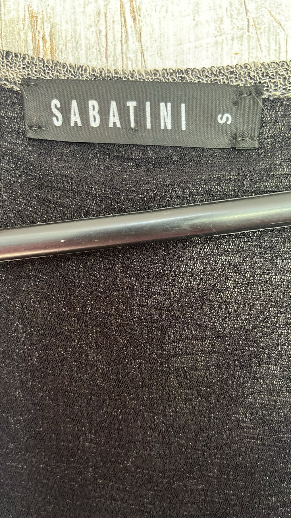 Sabatini Black and Grey Ombre Tiered Knit Sleeveless Dress Size S - Image 3