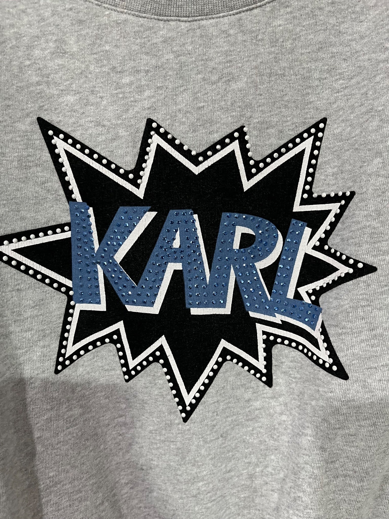 Karl Lagerfeld Grey Comic Graphic Sweatshirt - Image 3