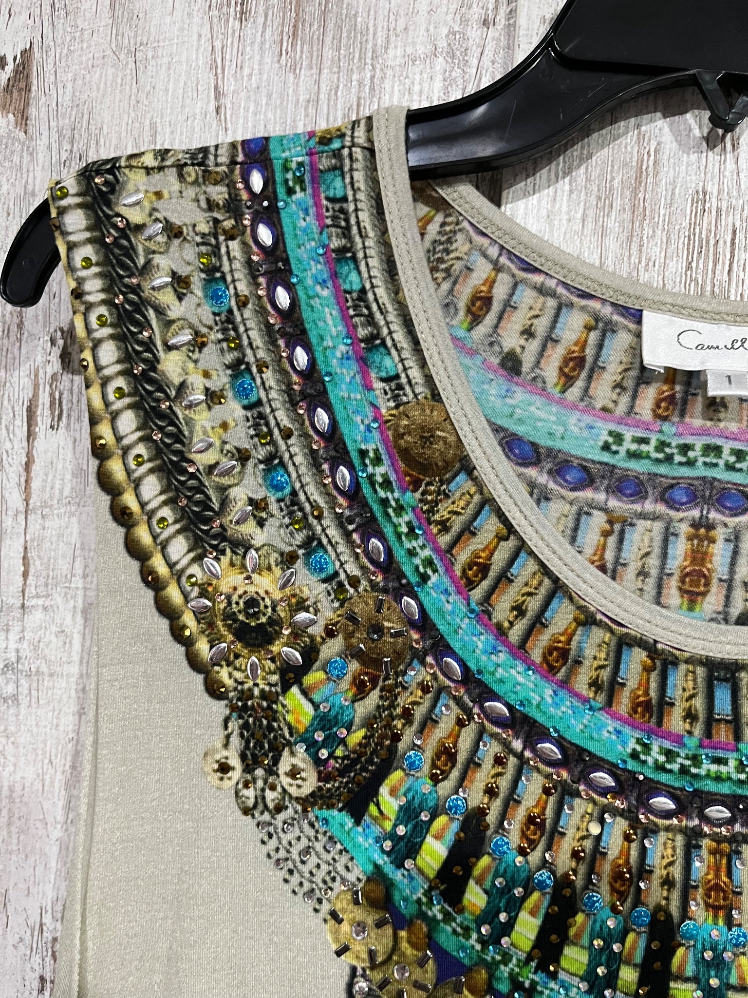 Camilla Embellished Sleeveless Tank Top - Image 3
