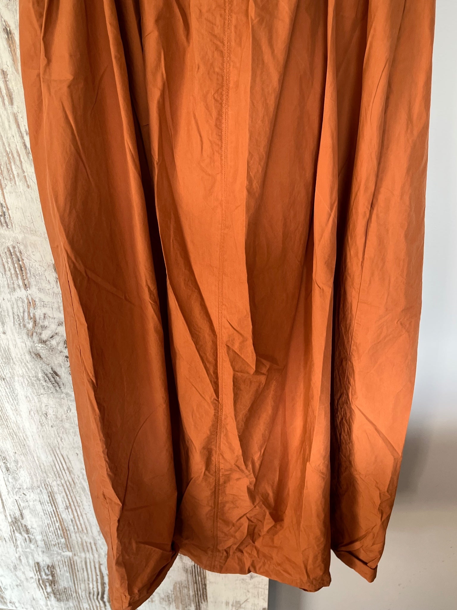 Daisy Says Gathered Midi Dress In Rust Size M - Image 3