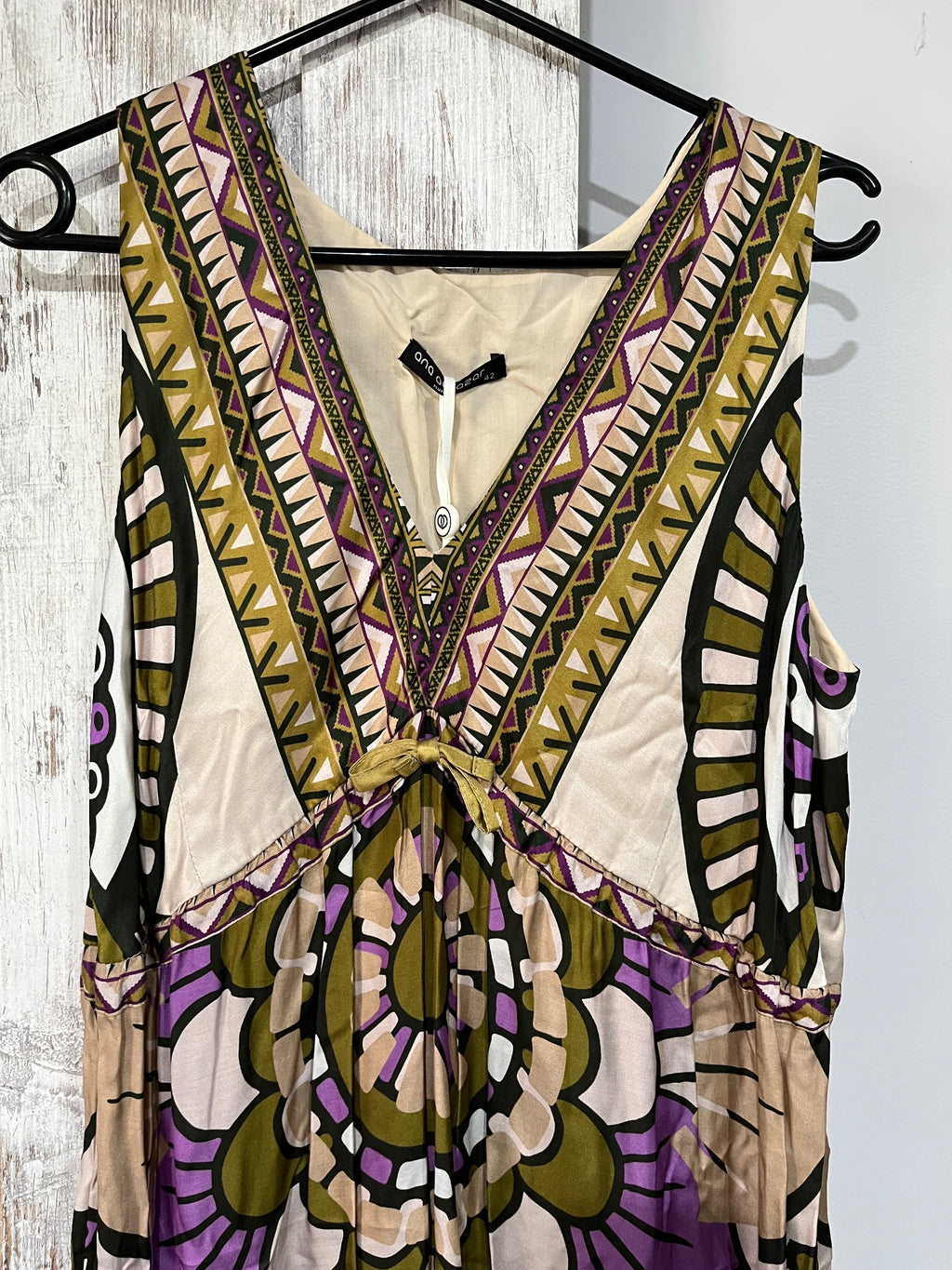 Ana Alcazar Boho Mandala Print Silk Blend Maxi Dress RRP $560 - Image 3