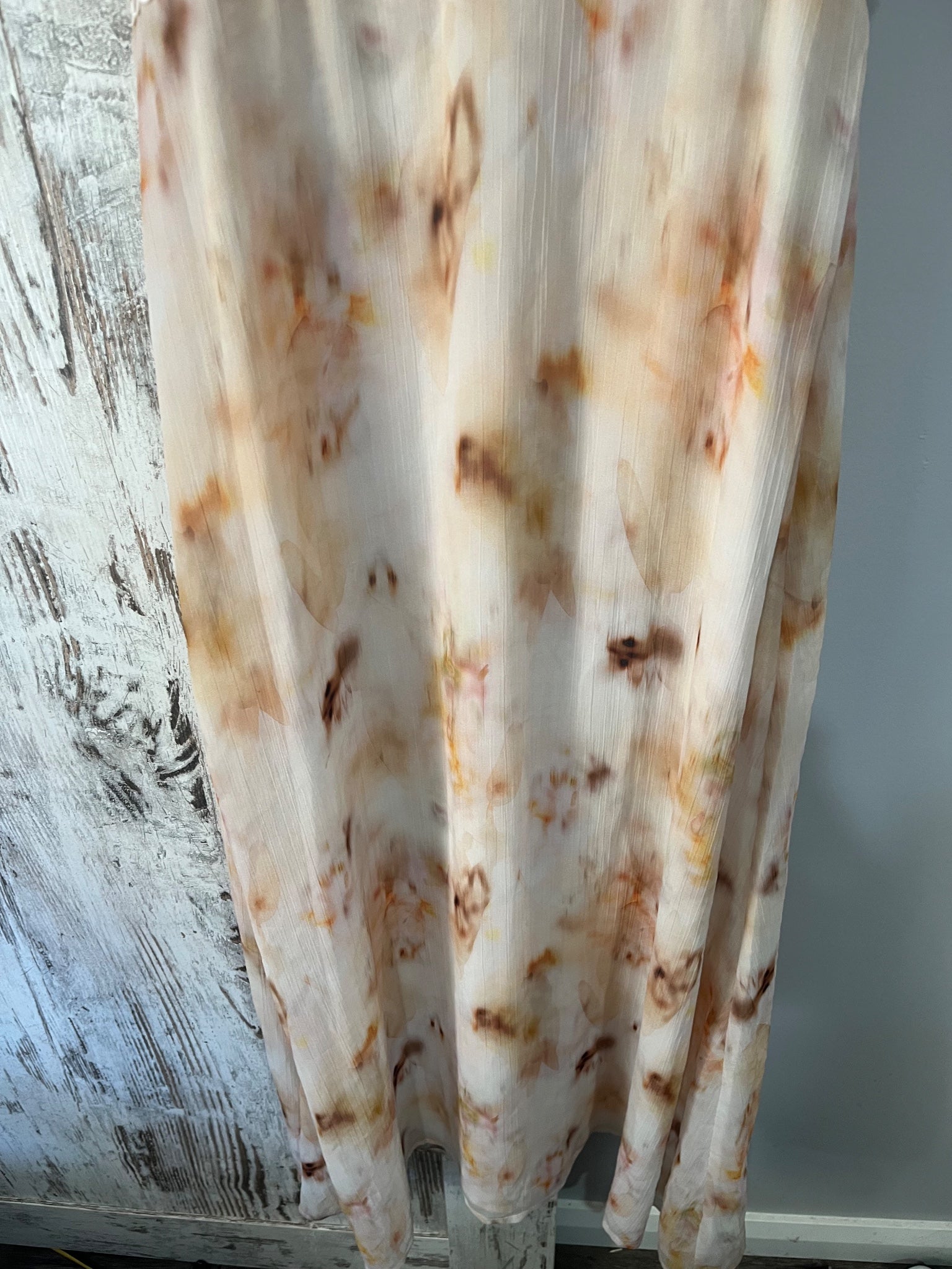 BWLDR Abstract Print Ruffle Maxi Dress Size 10 - Image 3